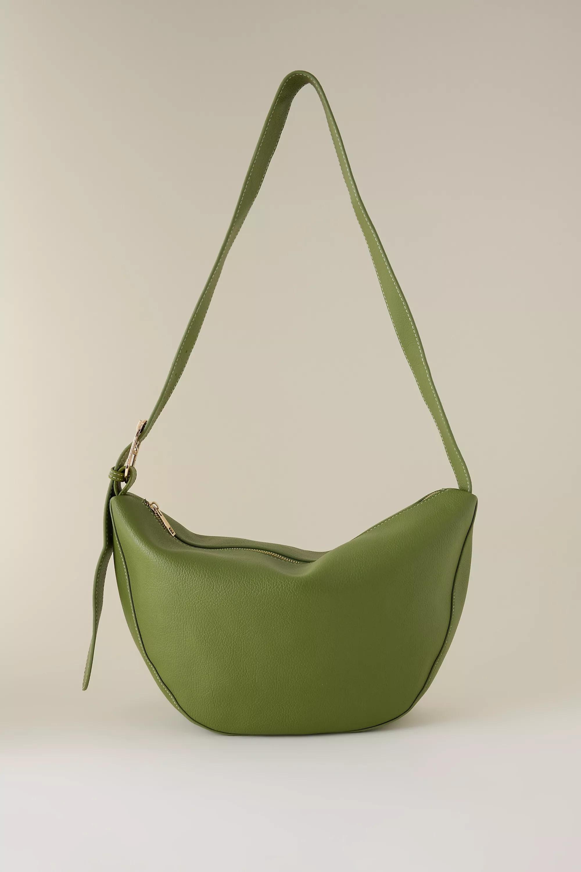 Polished Pebble Sling Bag, Green, A501_0030, large image number 3