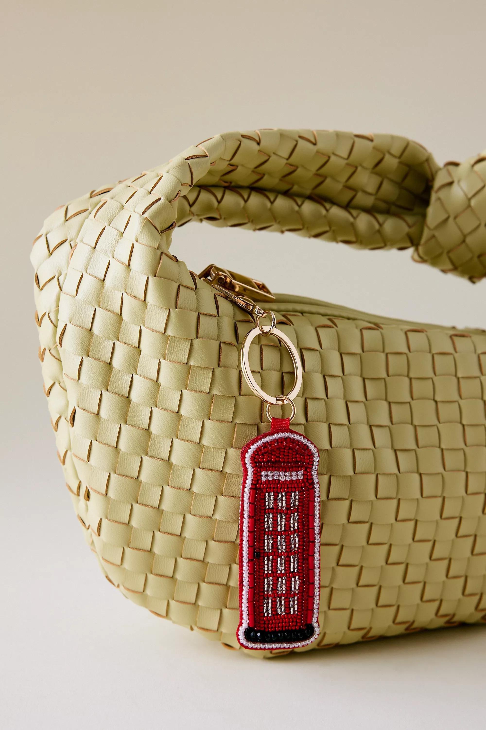 Beaded Telephone Box Bag Charm, Multicolour, A501_0000, large image number 0
