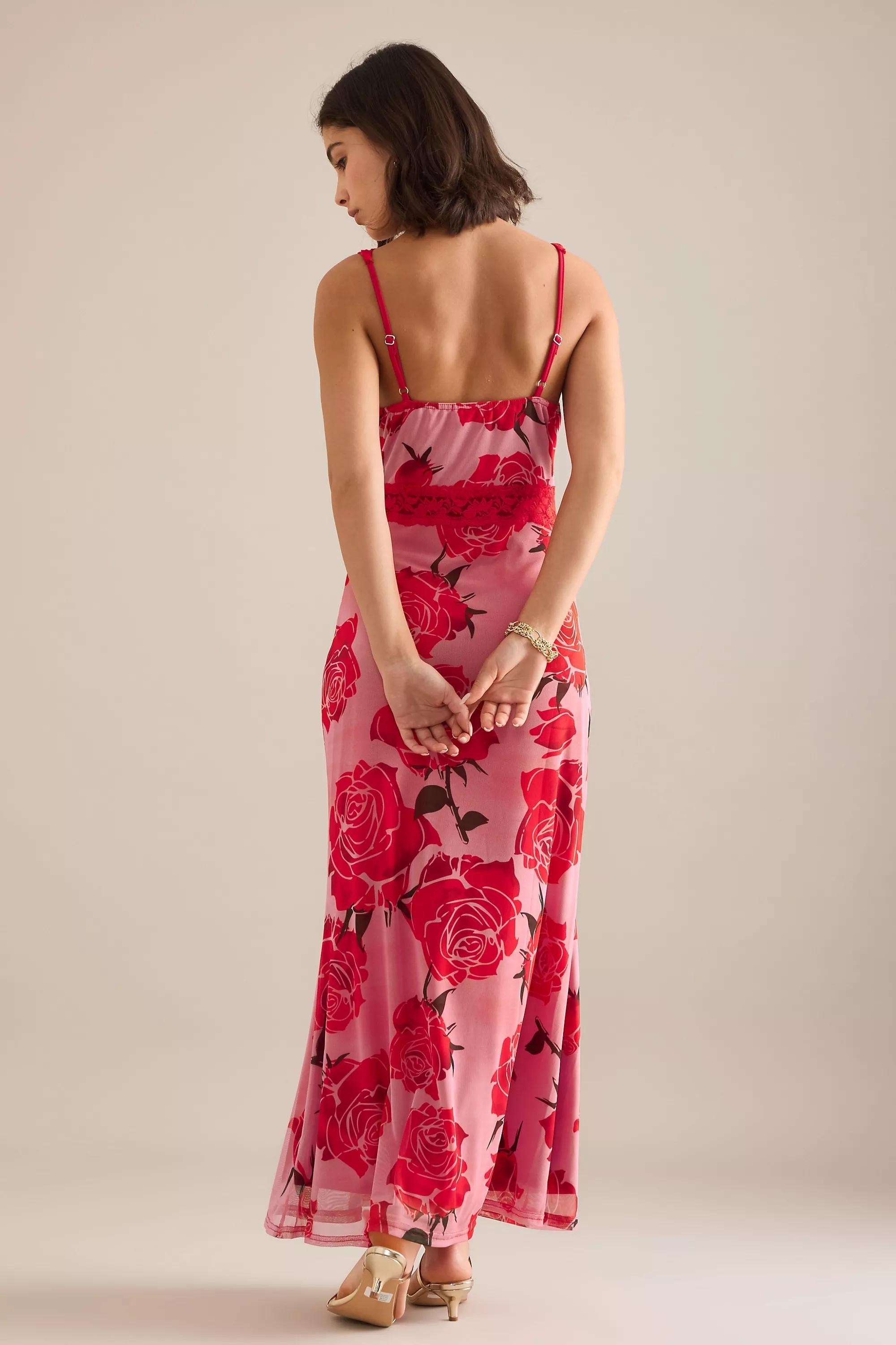Never Fully Dressed Rose Gianna Slip Dress, Pink, A501_0066, large image number 1