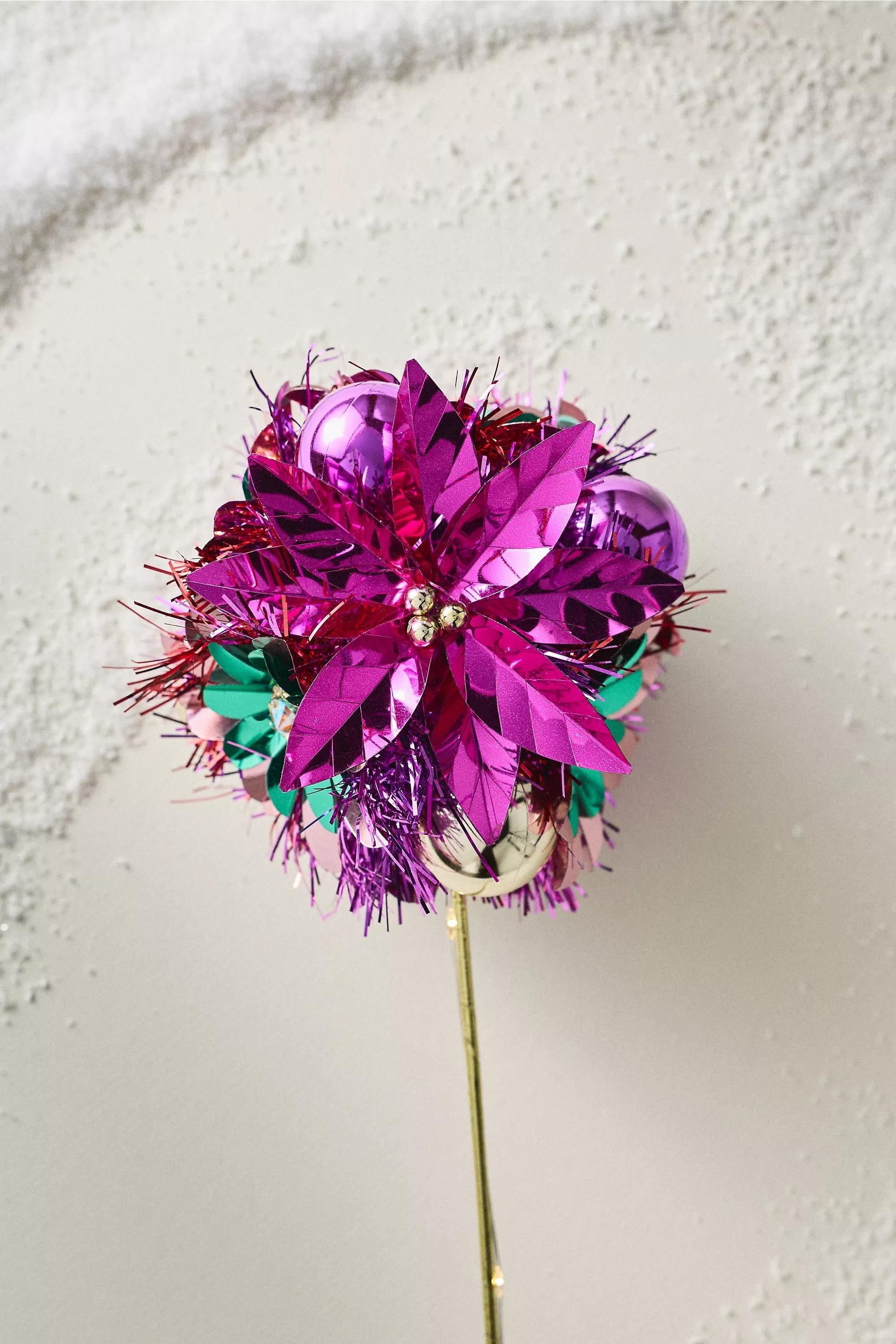 Tinsel Tree Pick, Pink, A501_0066, large image number 0