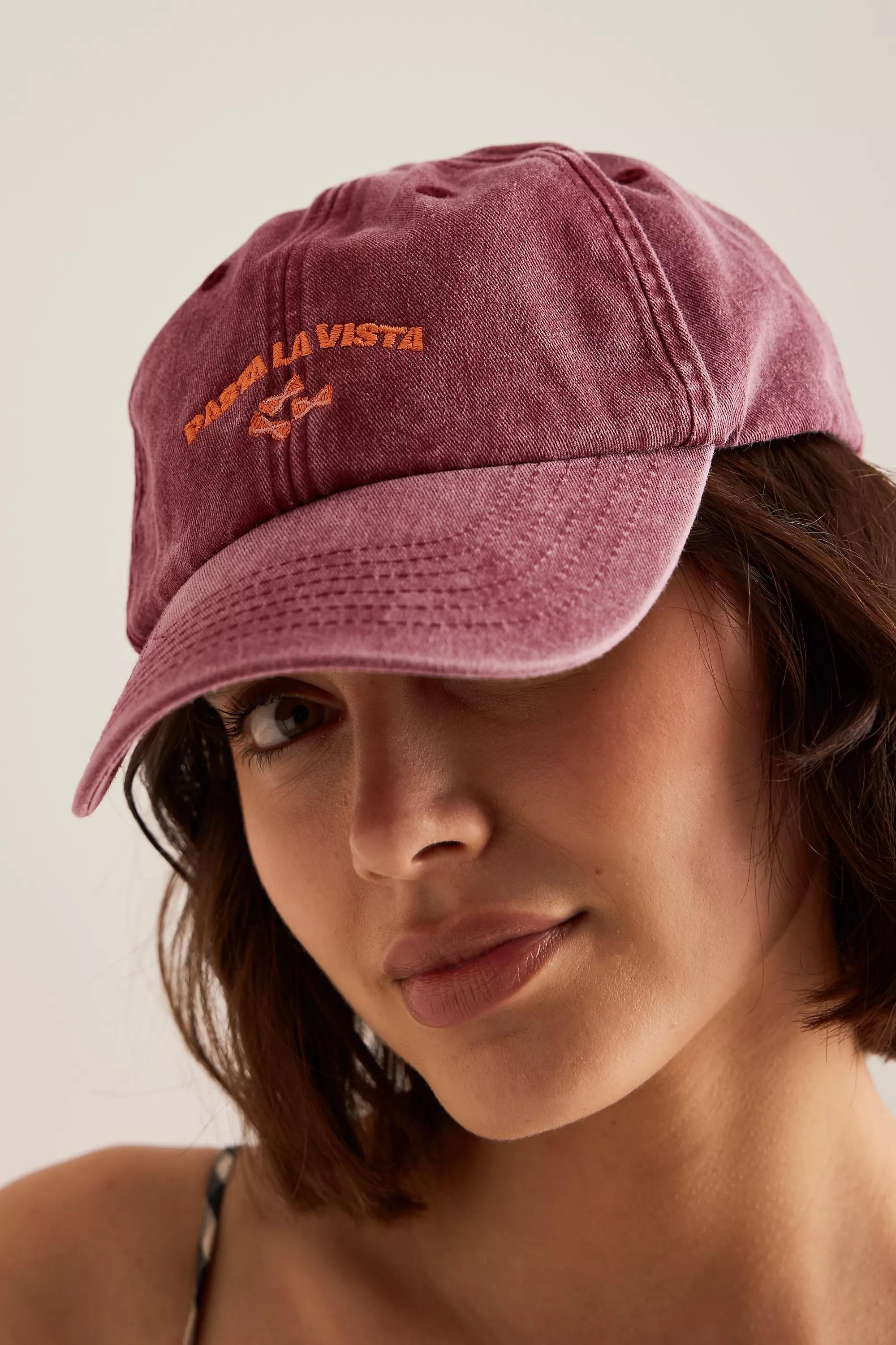Patterned Embroidered Baseball Cap, Red, A501_0069, large image number 1