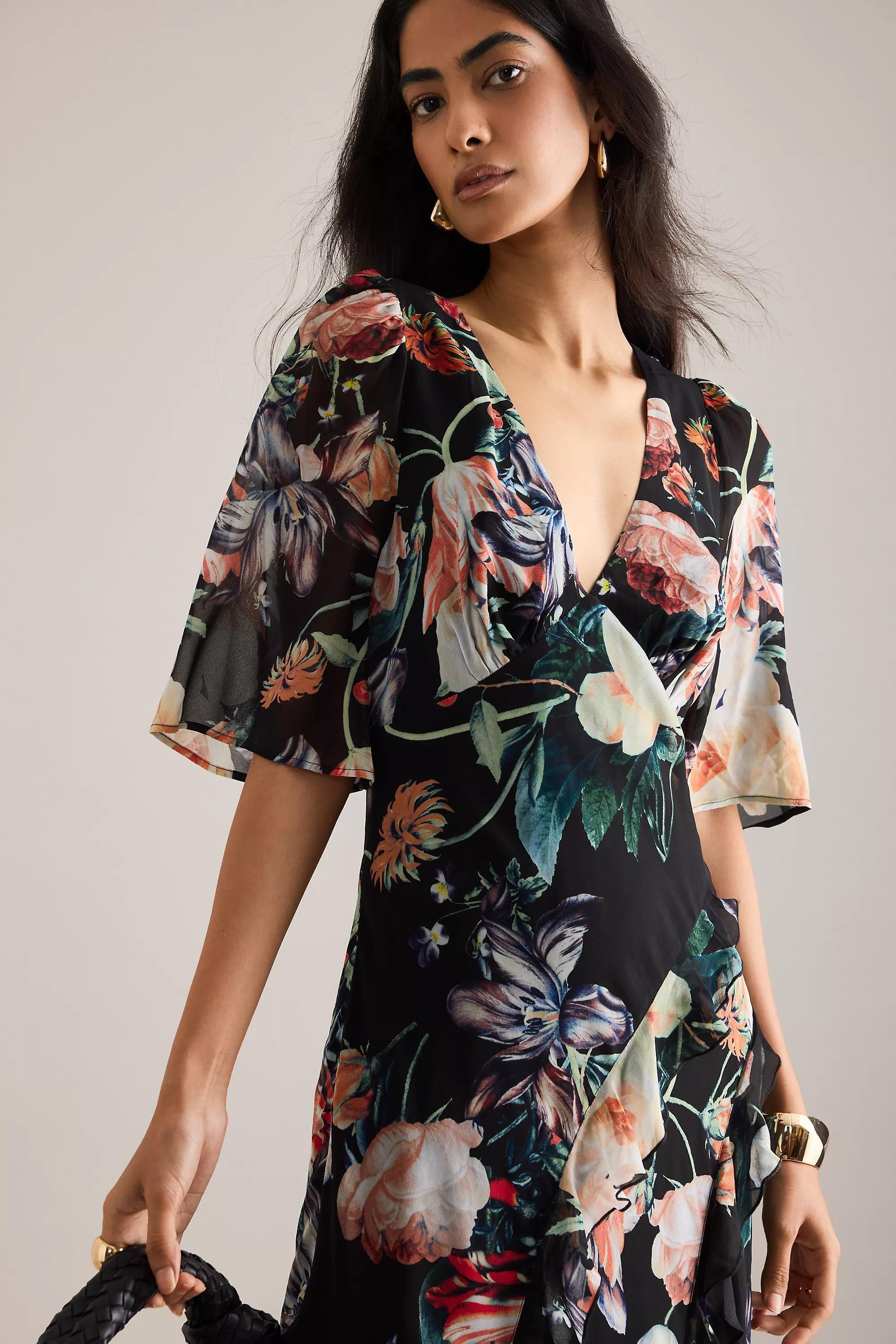 Multicolour Kachel Georgie Floral Maxi Dress, , large image number 2
