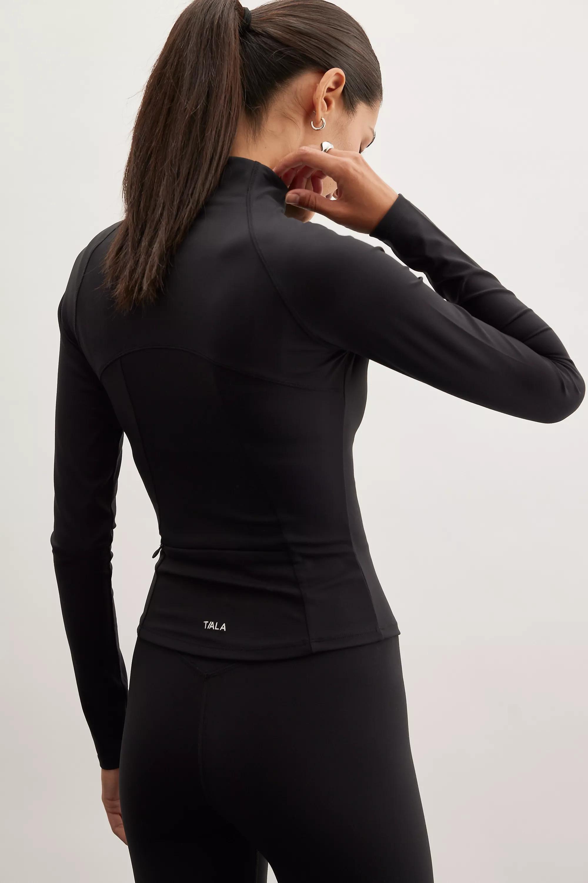 By Tala Dayflex Zip-Front Running Jacket, Black, , large image number 1