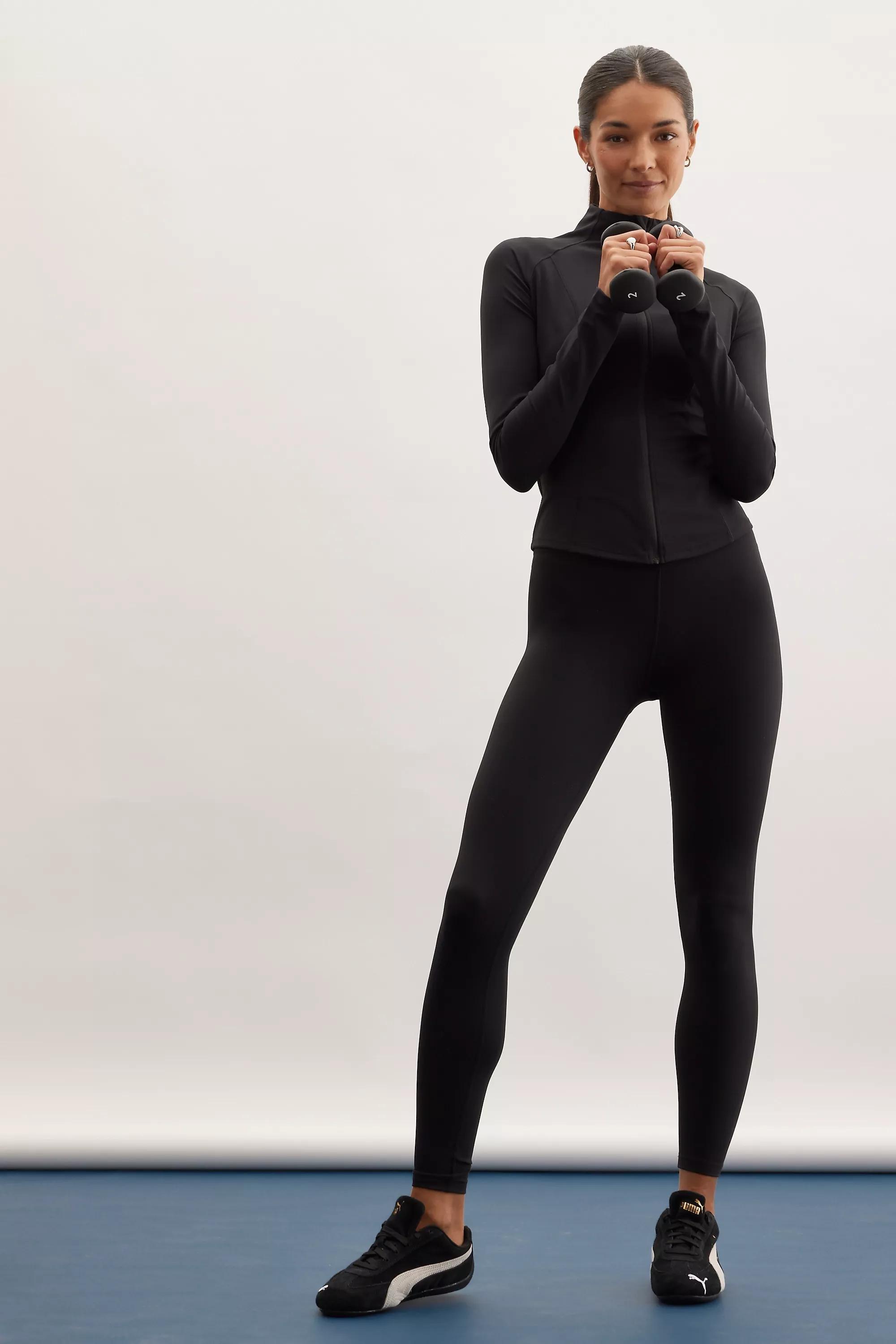 By Tala Dayflex Zip-Front Running Jacket, Black, , large image number 2