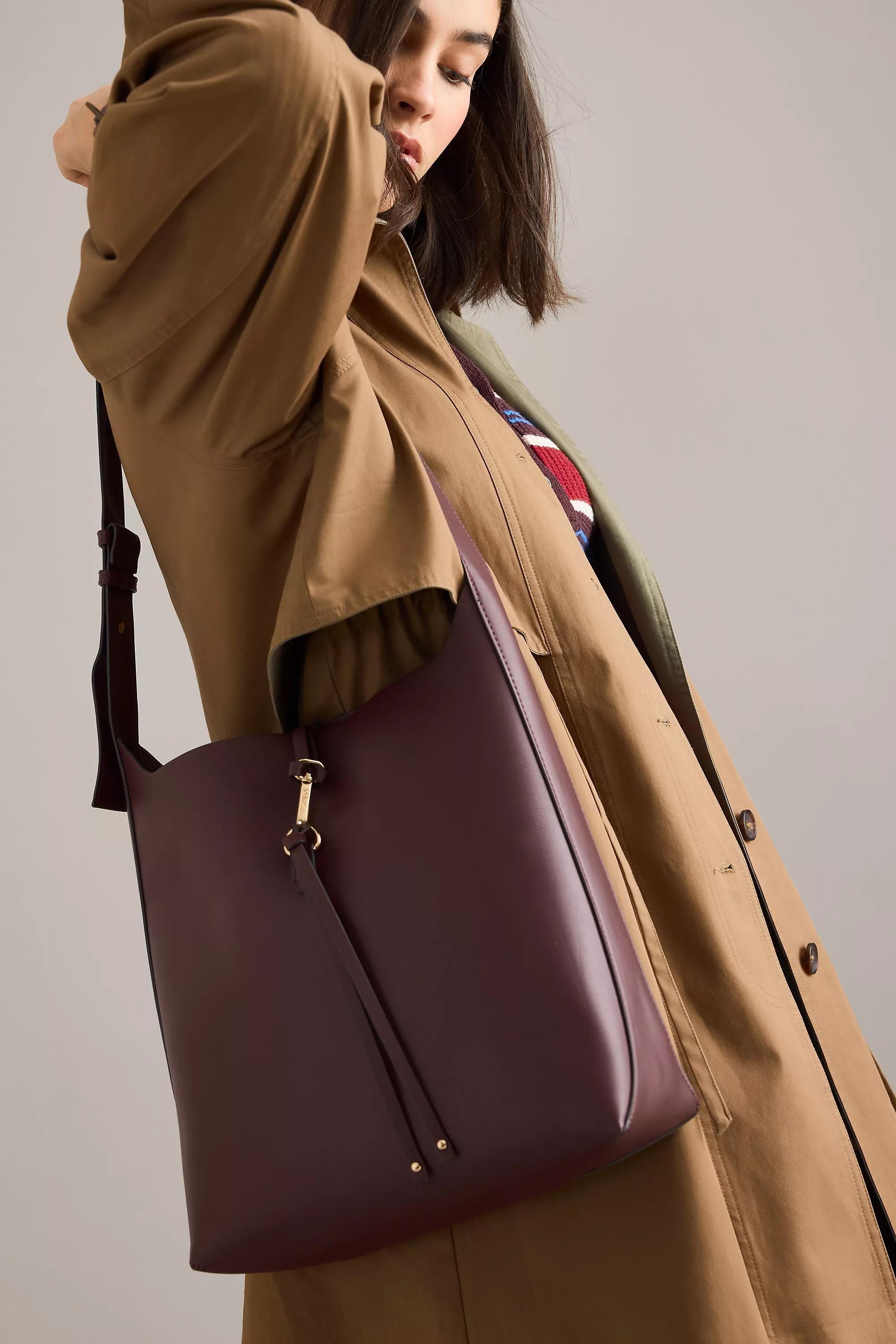 Mali + Lili Chloe Mini Shoulder Bucket Bag, Beige, A501_0061, large image number 3