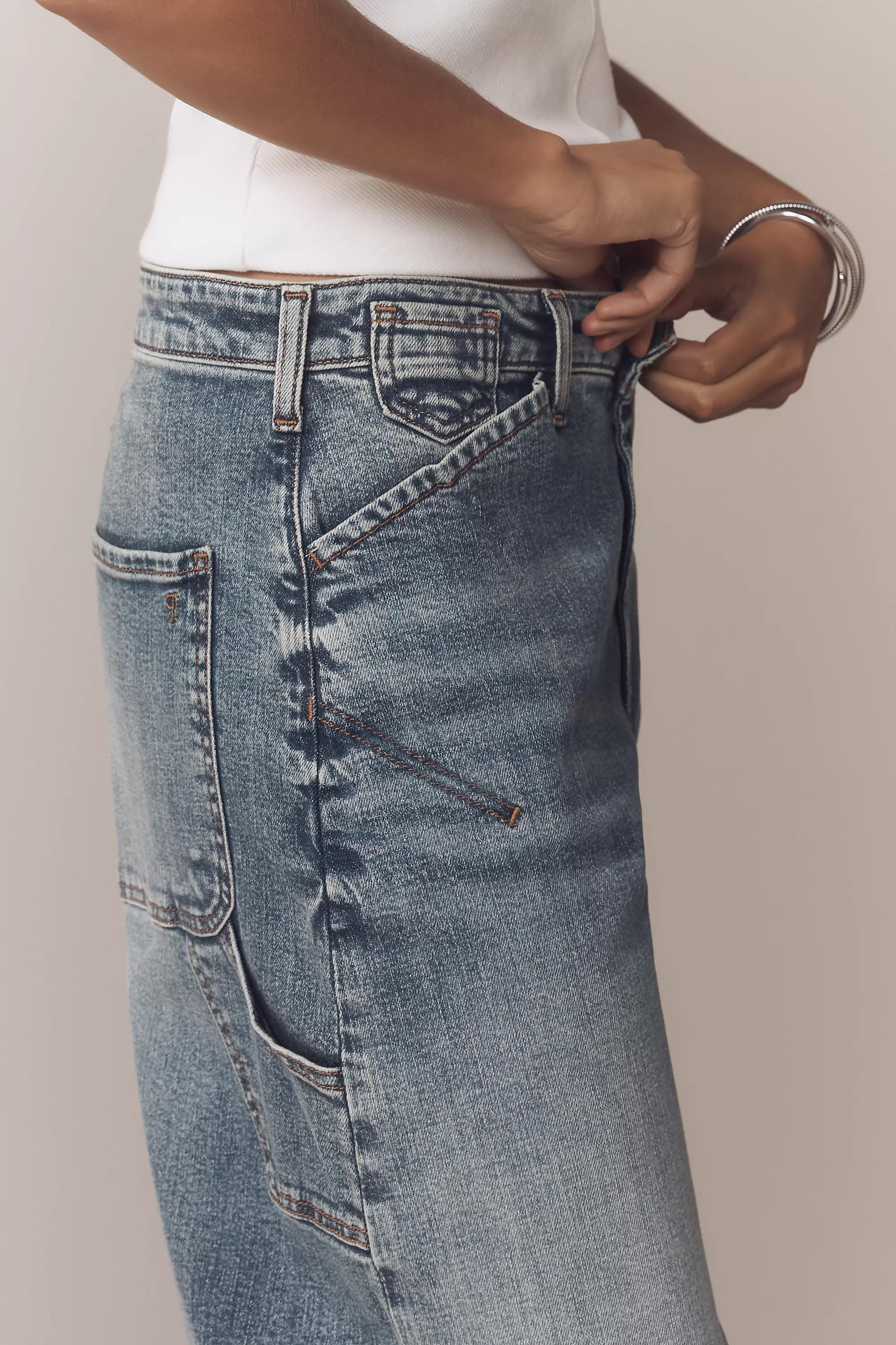 By Pilcro High-Rise Barrel Jeans, Blue, A501_0093, large image number 5