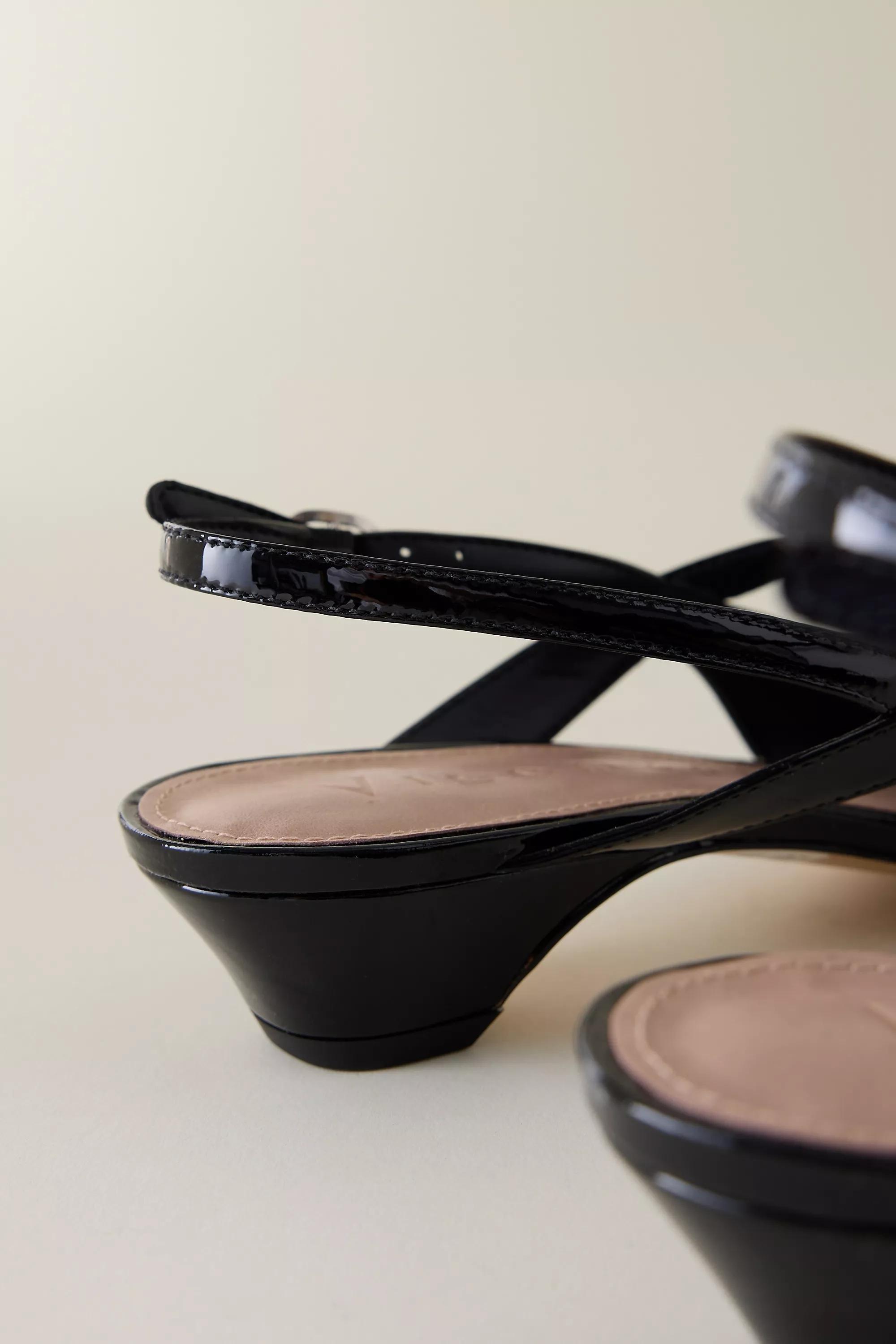 Vicenza Buckle Slingback Heels, Black, A501_0001, large image number 4