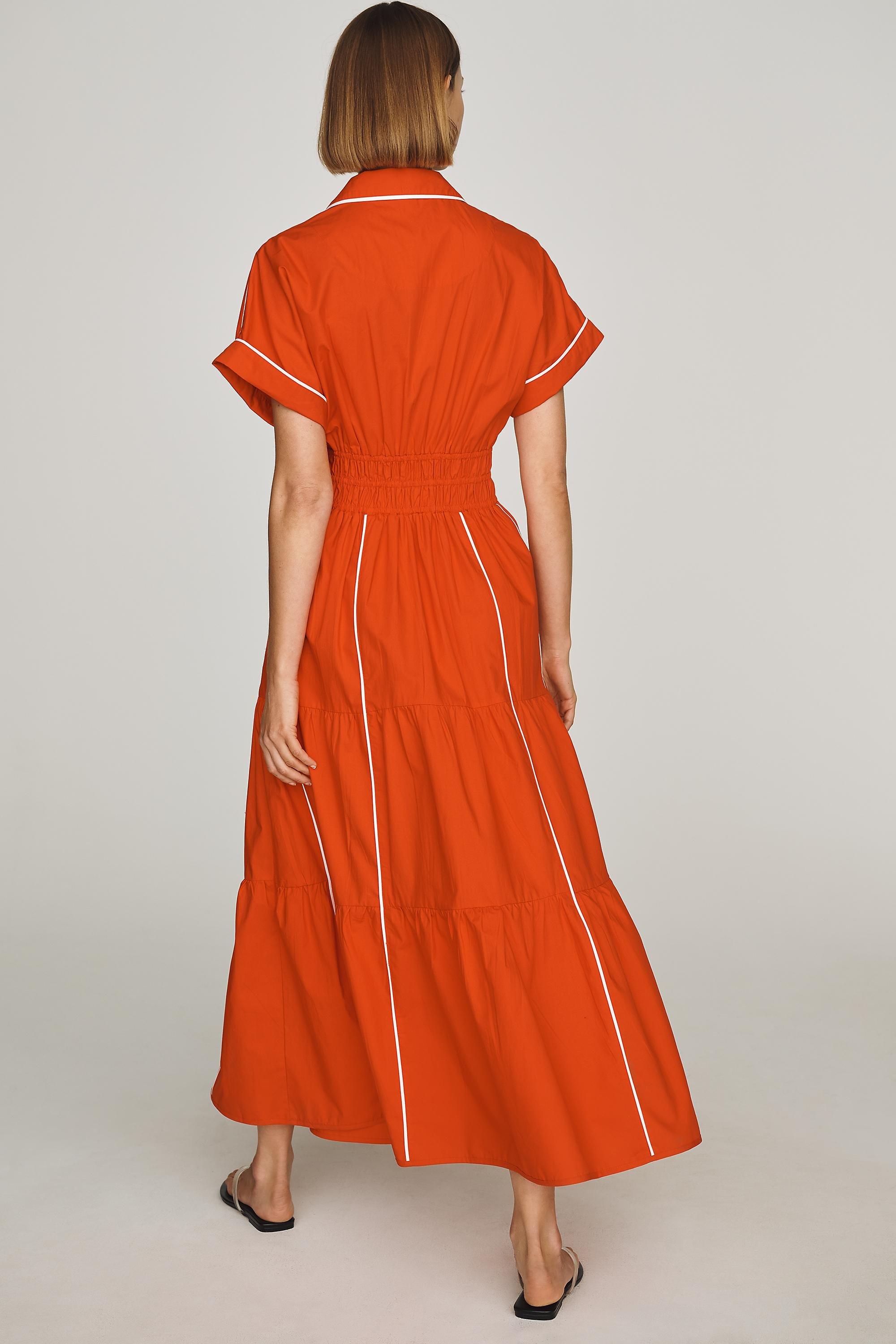 Red The Somerset Maxi Dress: Shirt Dress Edition, Red, large image number 1