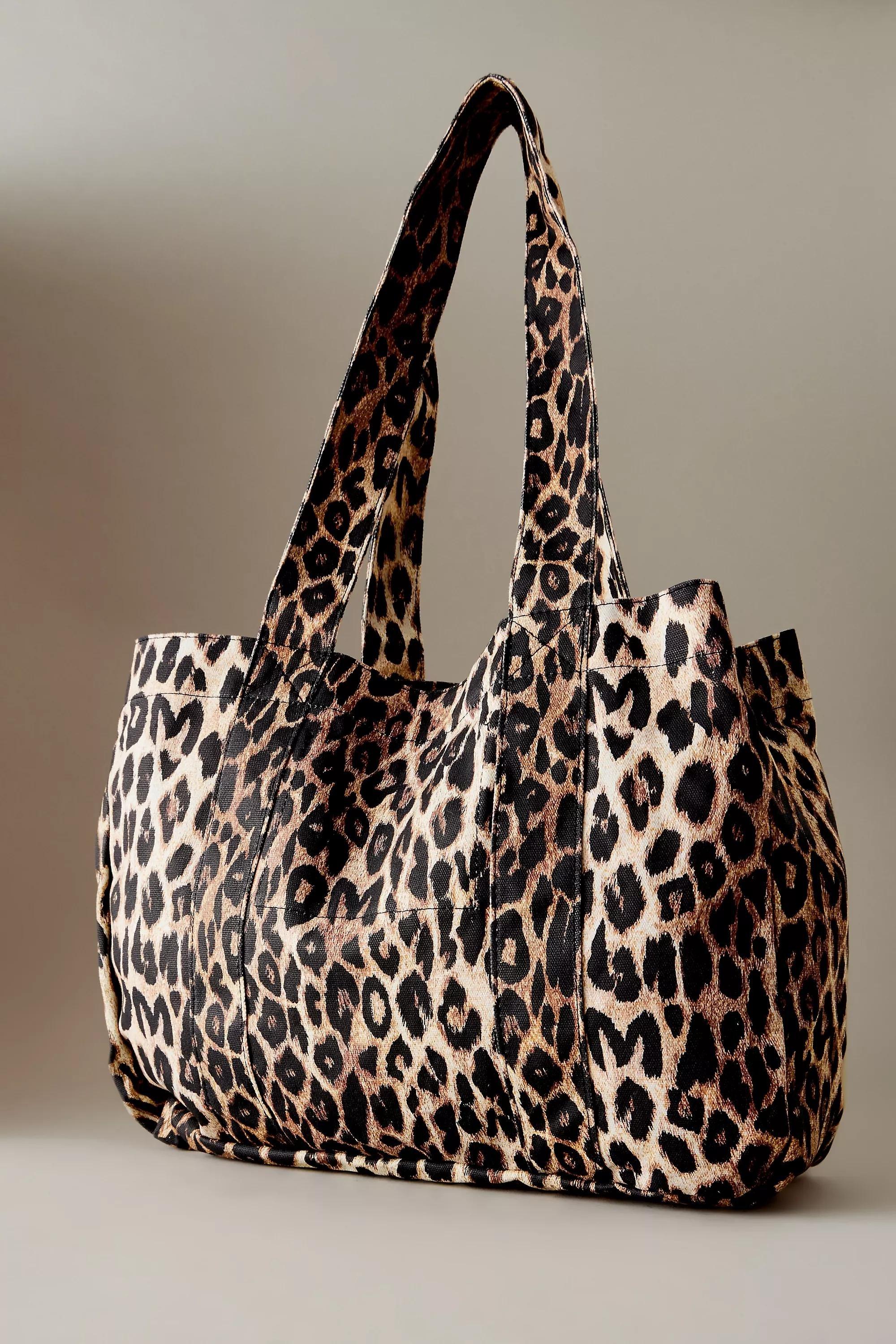 Damson Madder Leopard Tote Bag, Brown, A501_0029, large image number 3