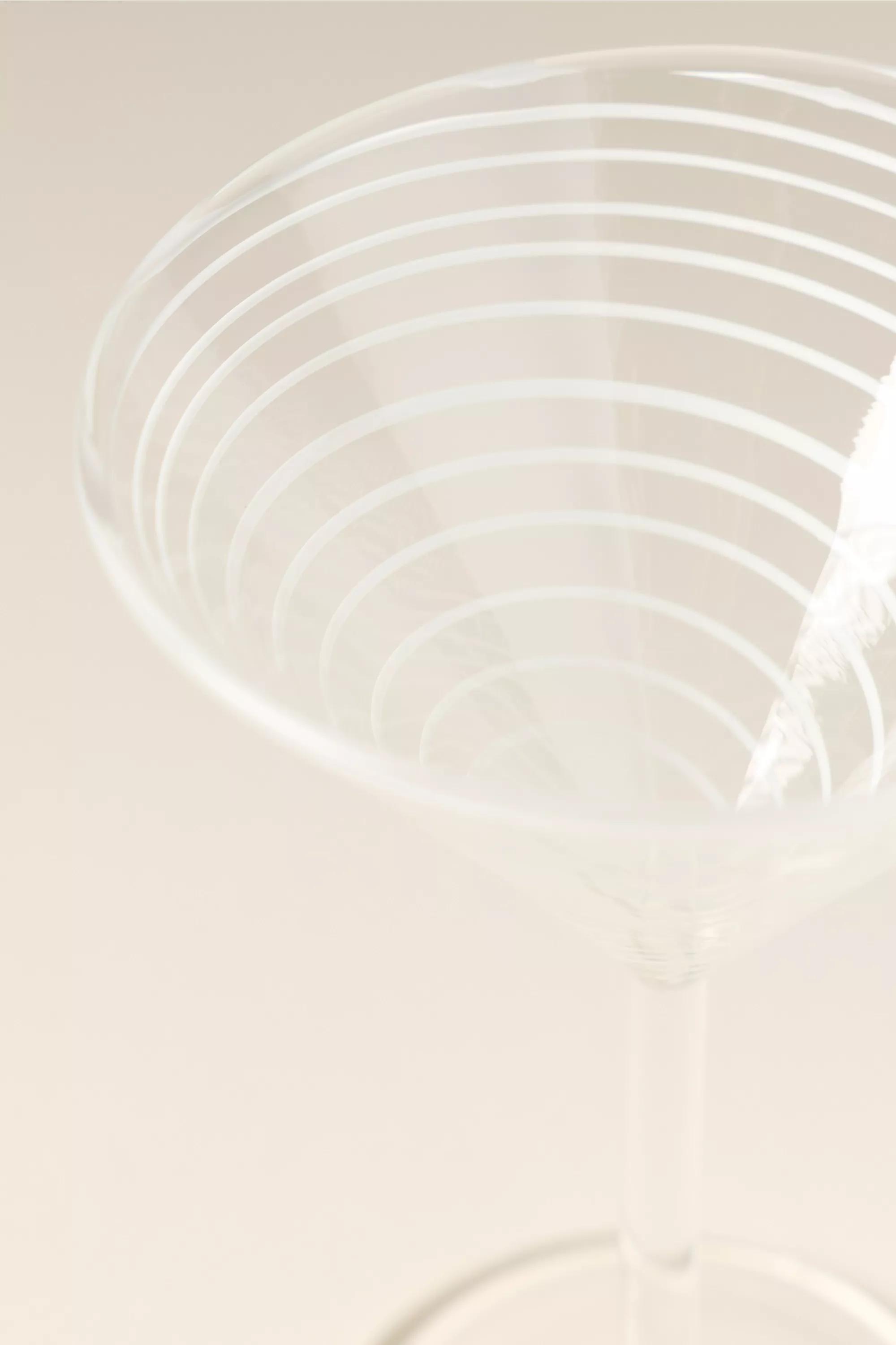 Arabesque Martini Glass, White, White, large image number 3