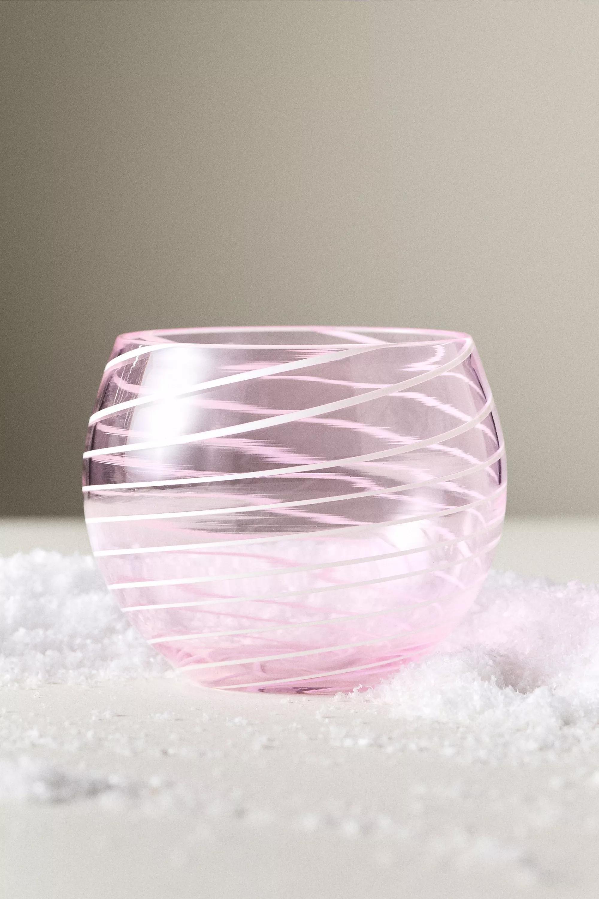 PINK Arabesque Stemless Wine Glass, A501_0066, medium