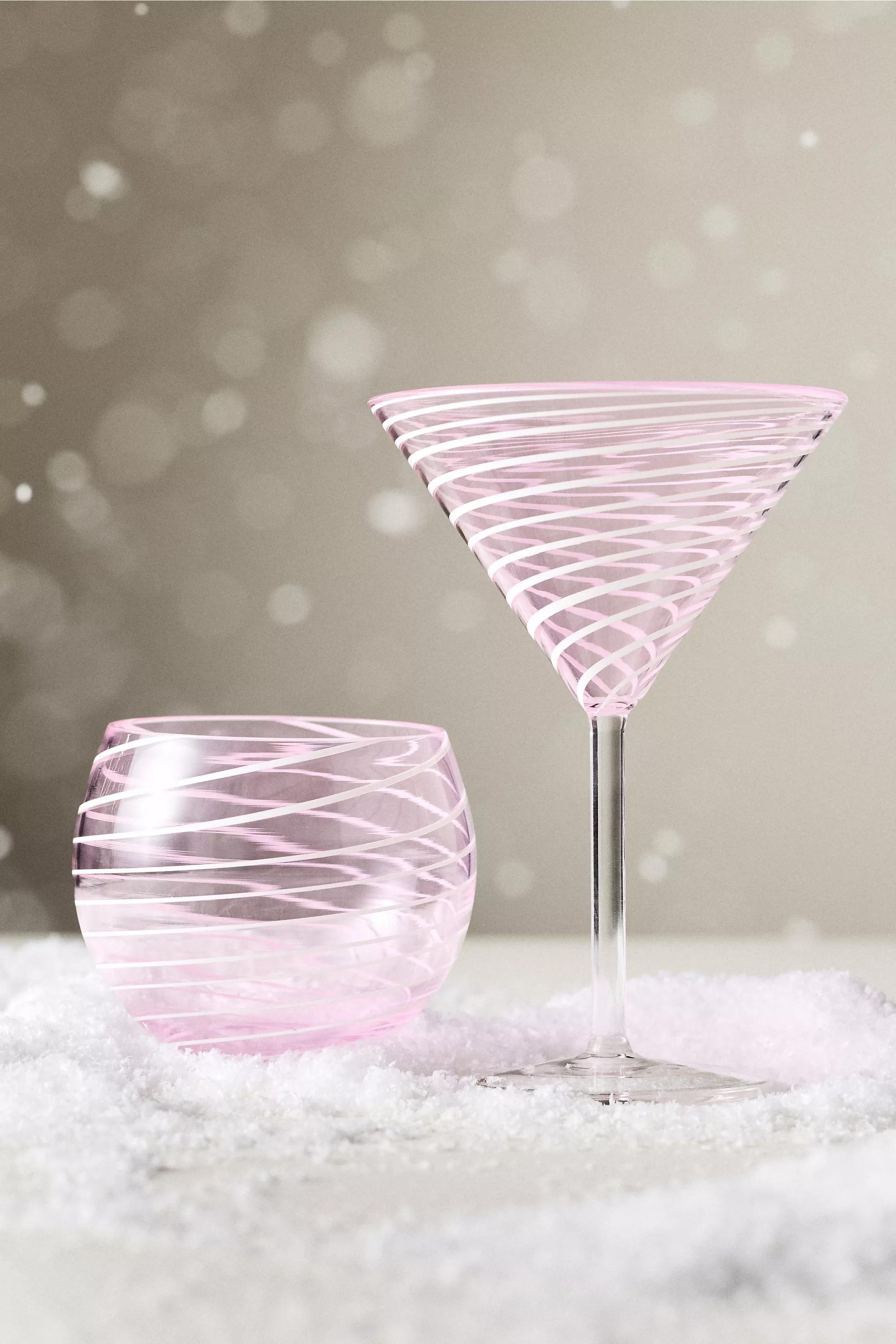 PINK Arabesque Stemless Wine Glass, A501_0066, large image number 2