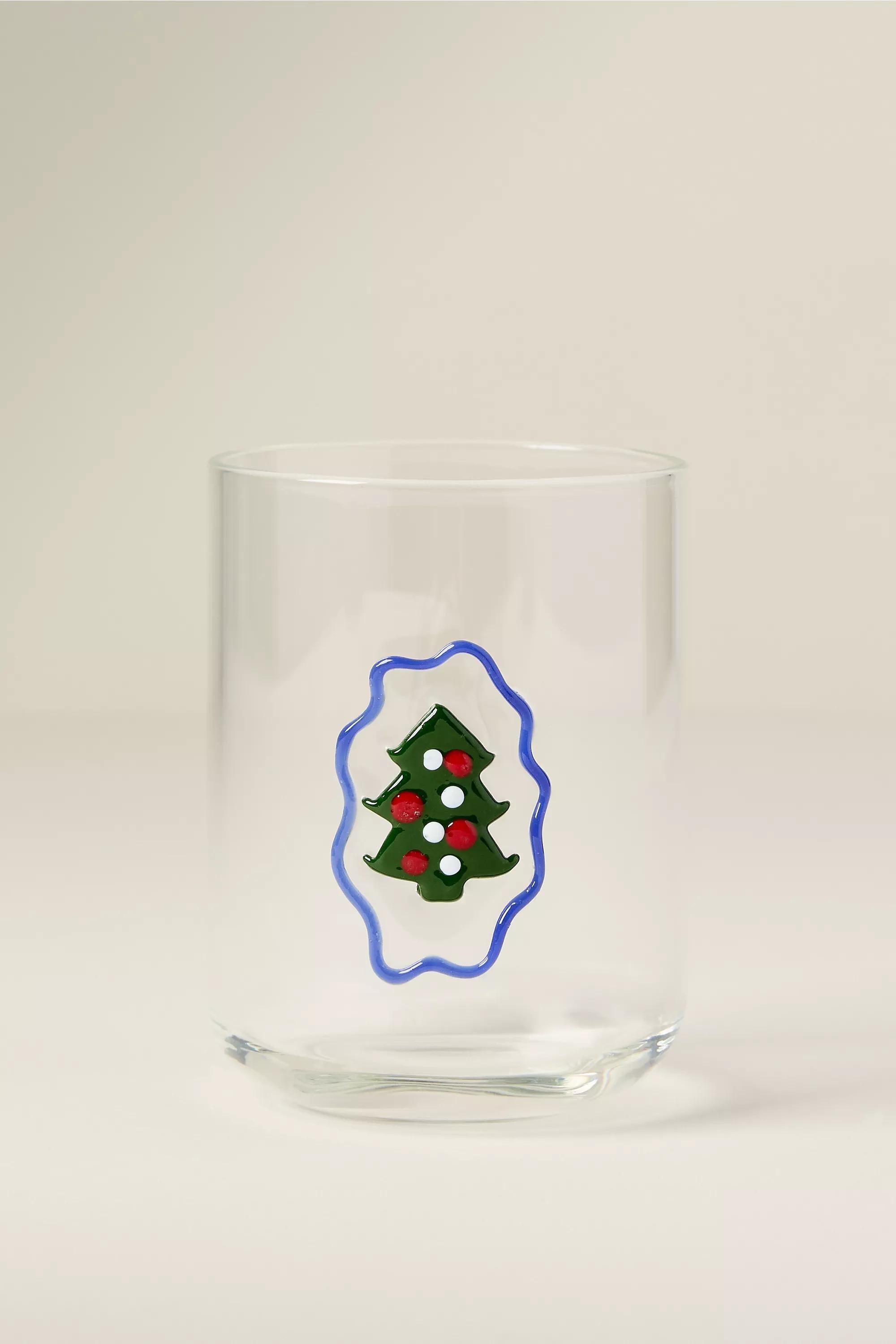 Love Notes Holiday Juice Glass, Green, Green, large image number 1