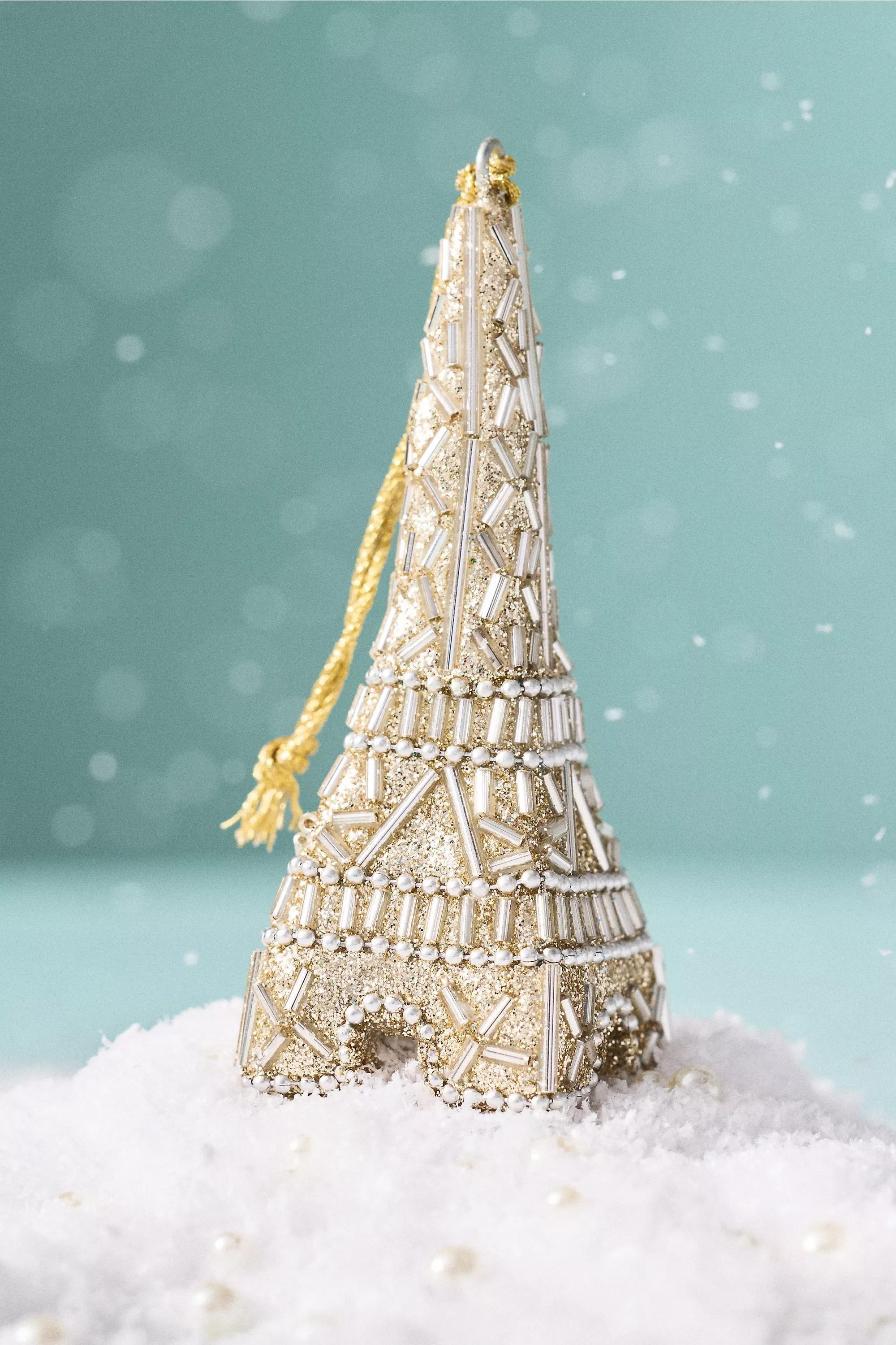 Beaded Travel Ornament, Gold, A501_0122, medium