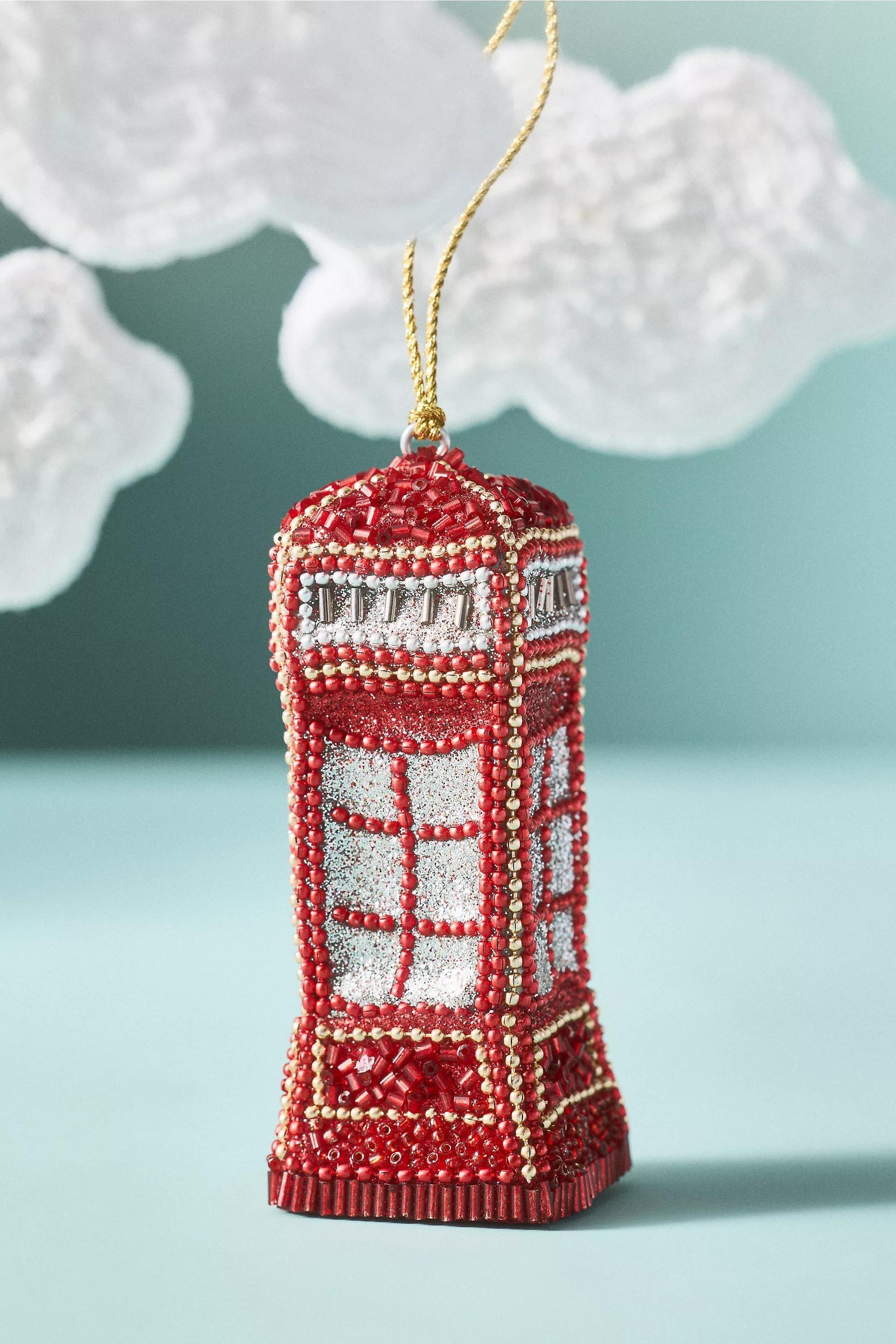 Beaded Travel Ornament, Red, A501_0060, medium