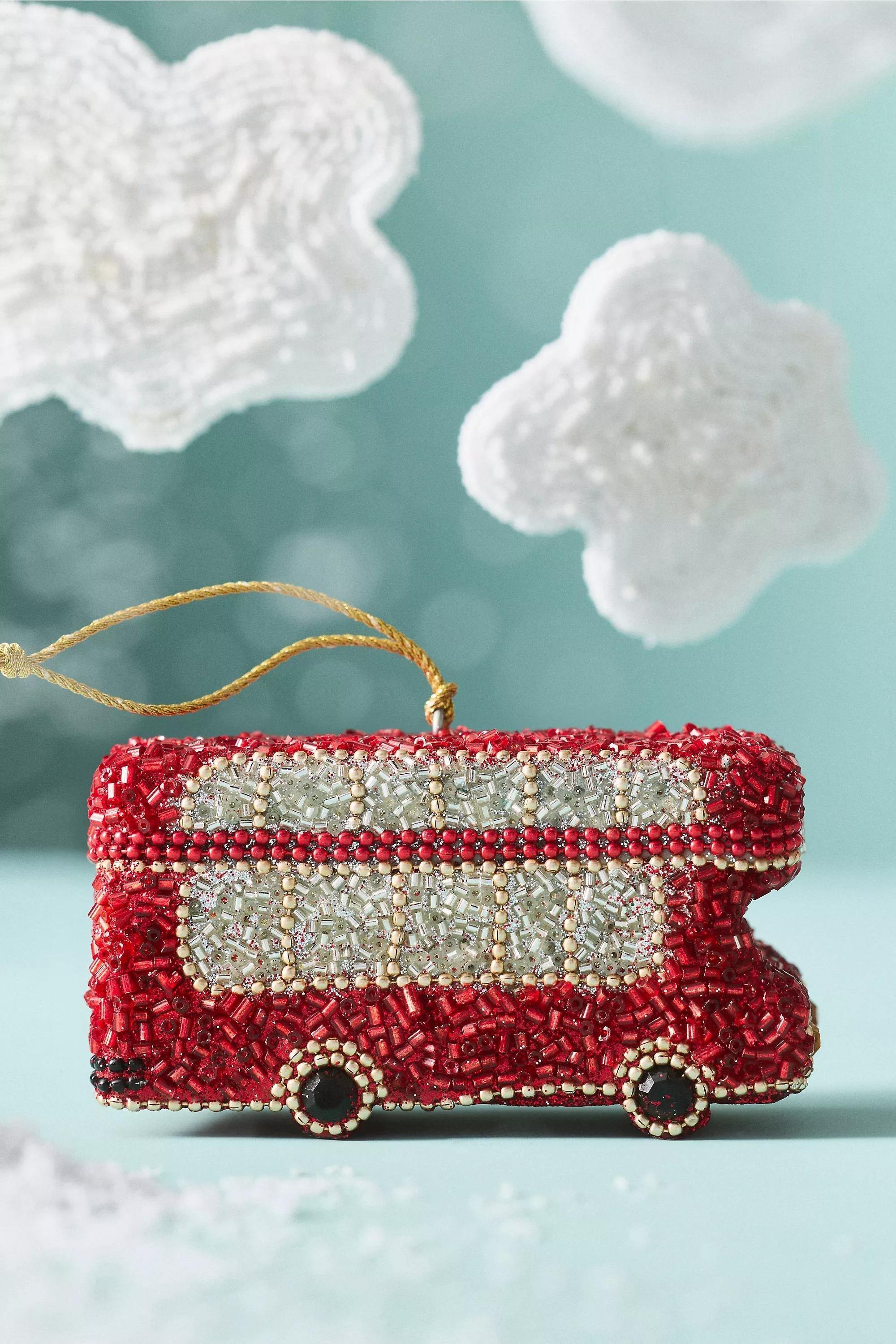 Beaded Travel Ornament, Red, A501_0069, medium
