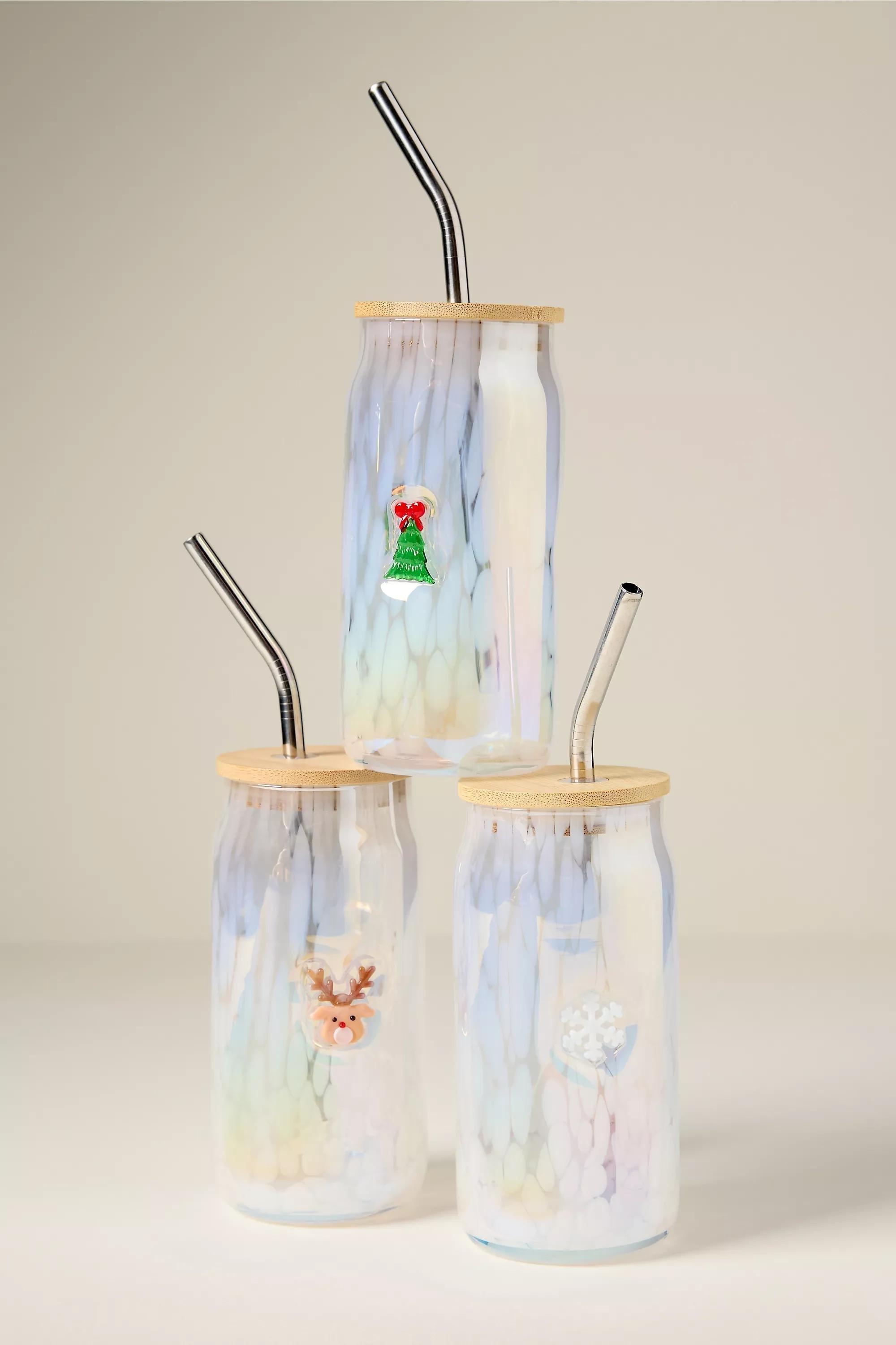 The Festive Confetti Icon Juice Glass Tumbler, Pearl, A501_0017, large image number 2