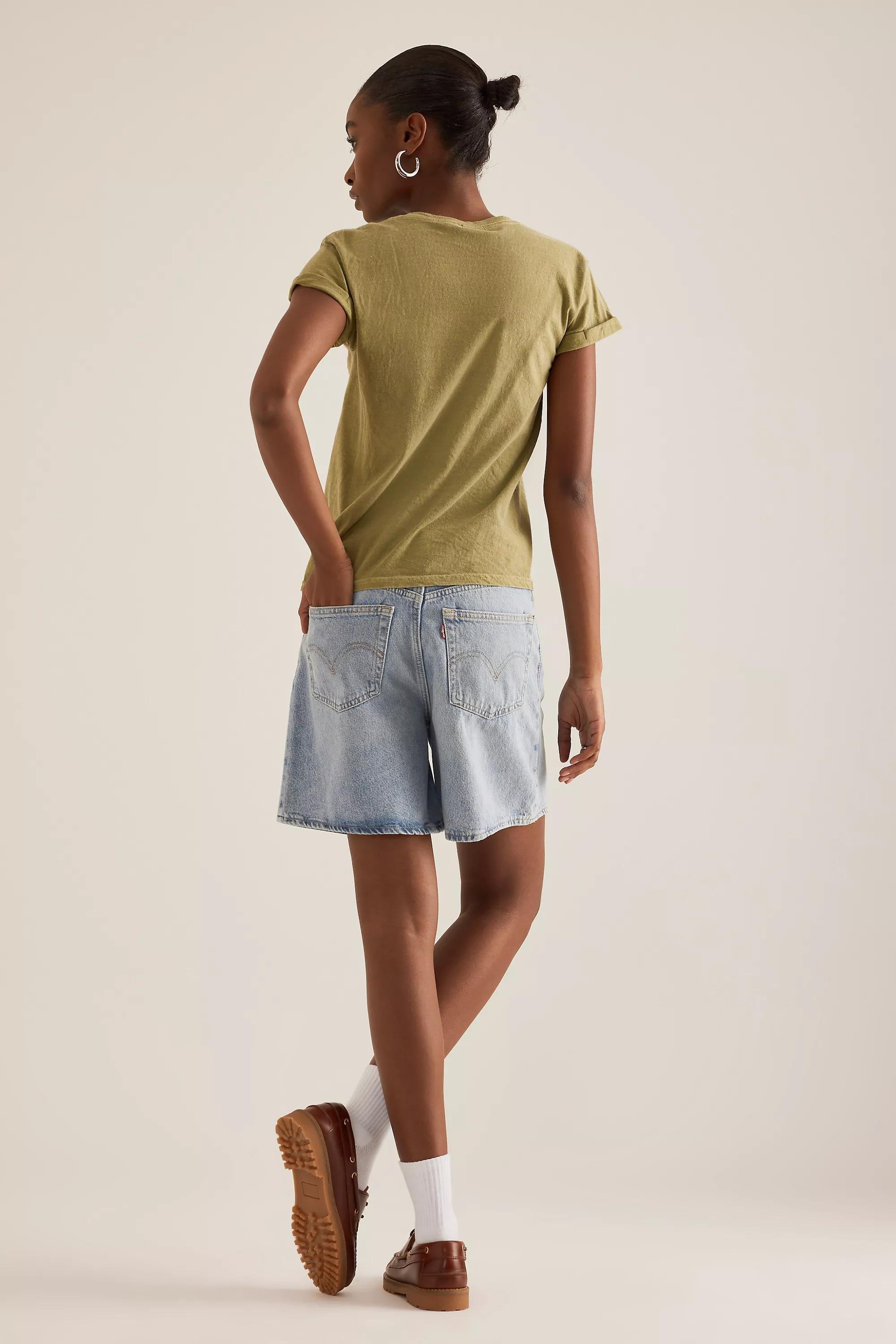 By Anthropologie Printed T- Shirt, Green, , large image number 4