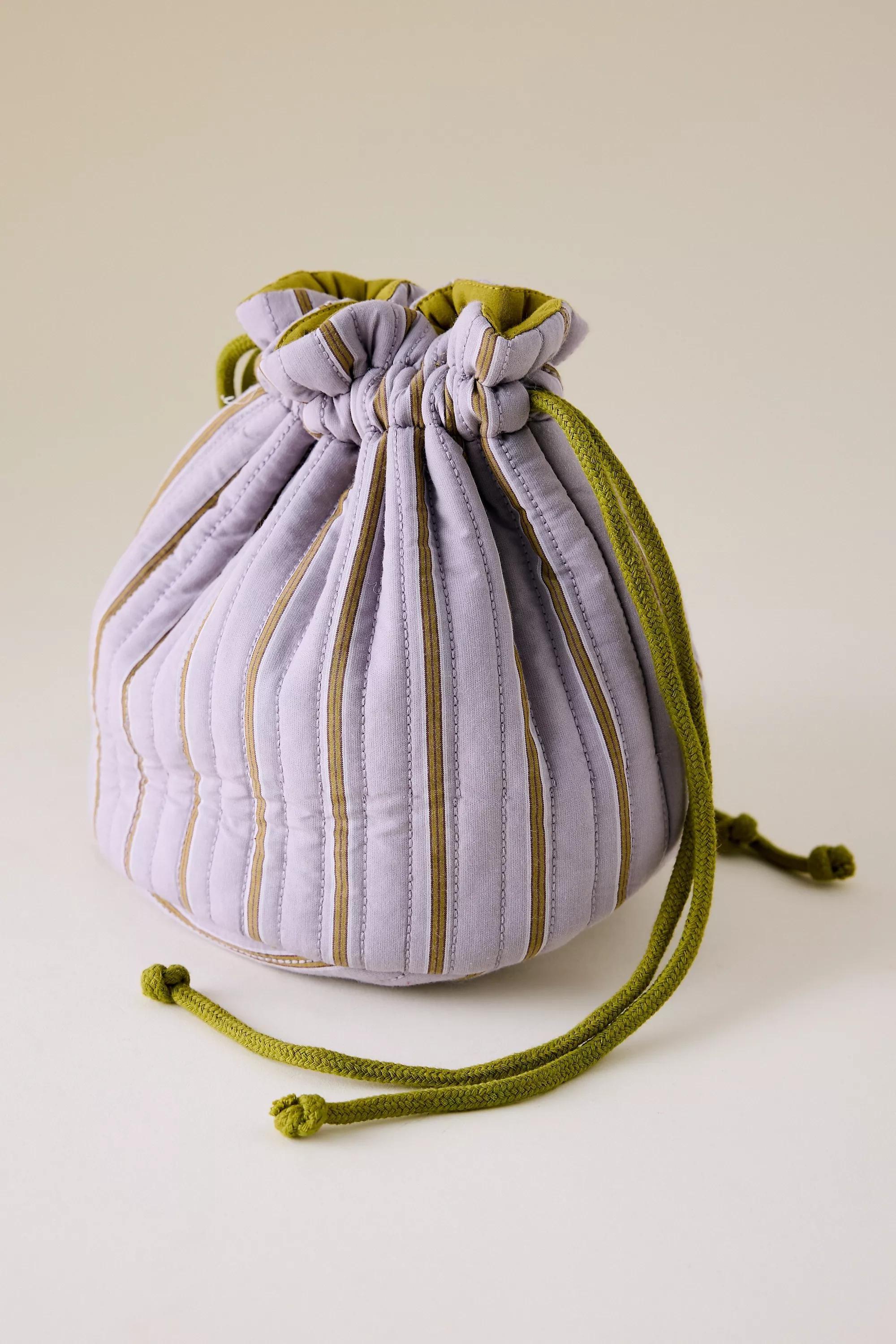 LILAC TBCo Cotton Drawstring Wash Bag, A501_0055, large image number 1