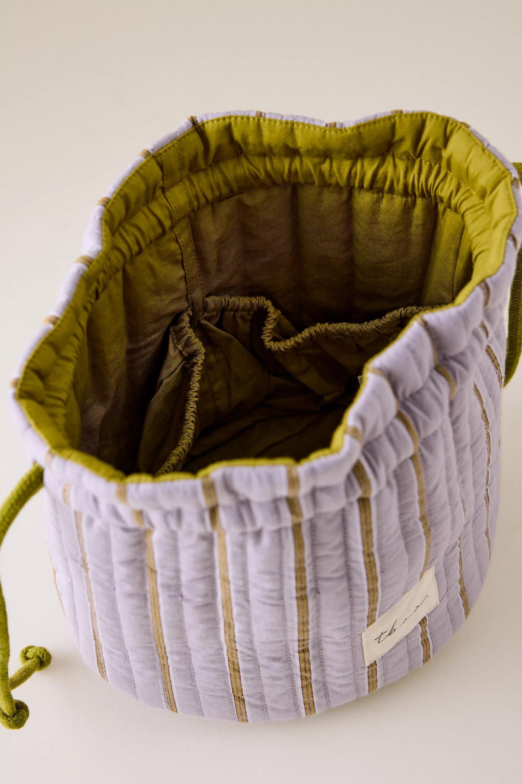 LILAC TBCo Cotton Drawstring Wash Bag, A501_0055, large image number 2