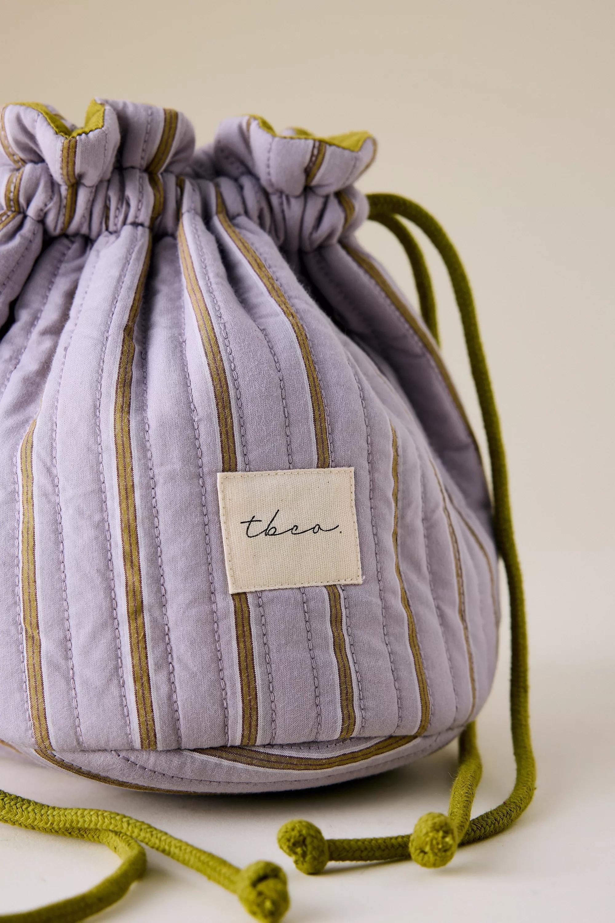 LILAC TBCo Cotton Drawstring Wash Bag, A501_0055, large image number 3