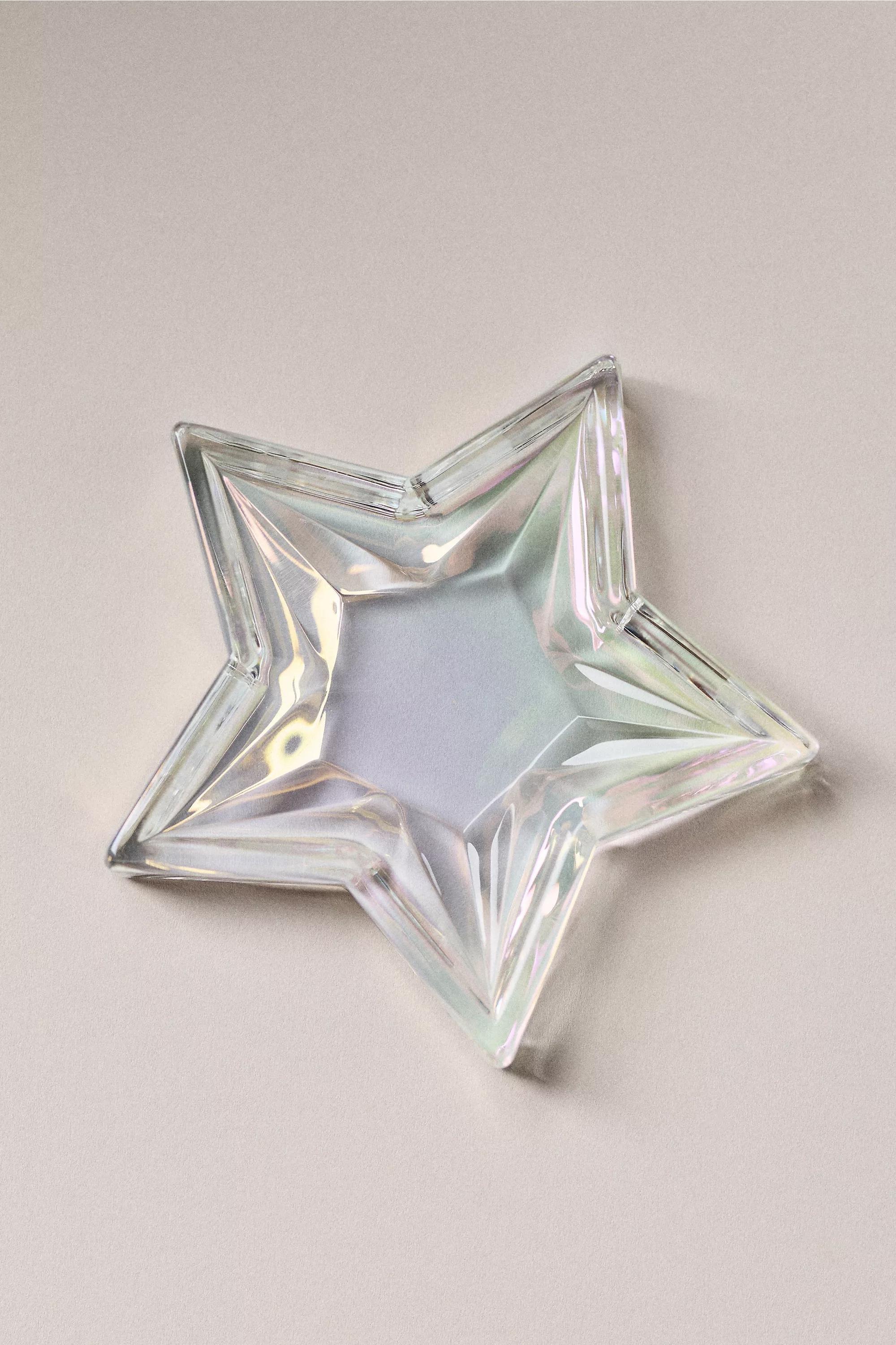 Cut Glass Trinket Dish, Transparent, A501_0100, large image number 0