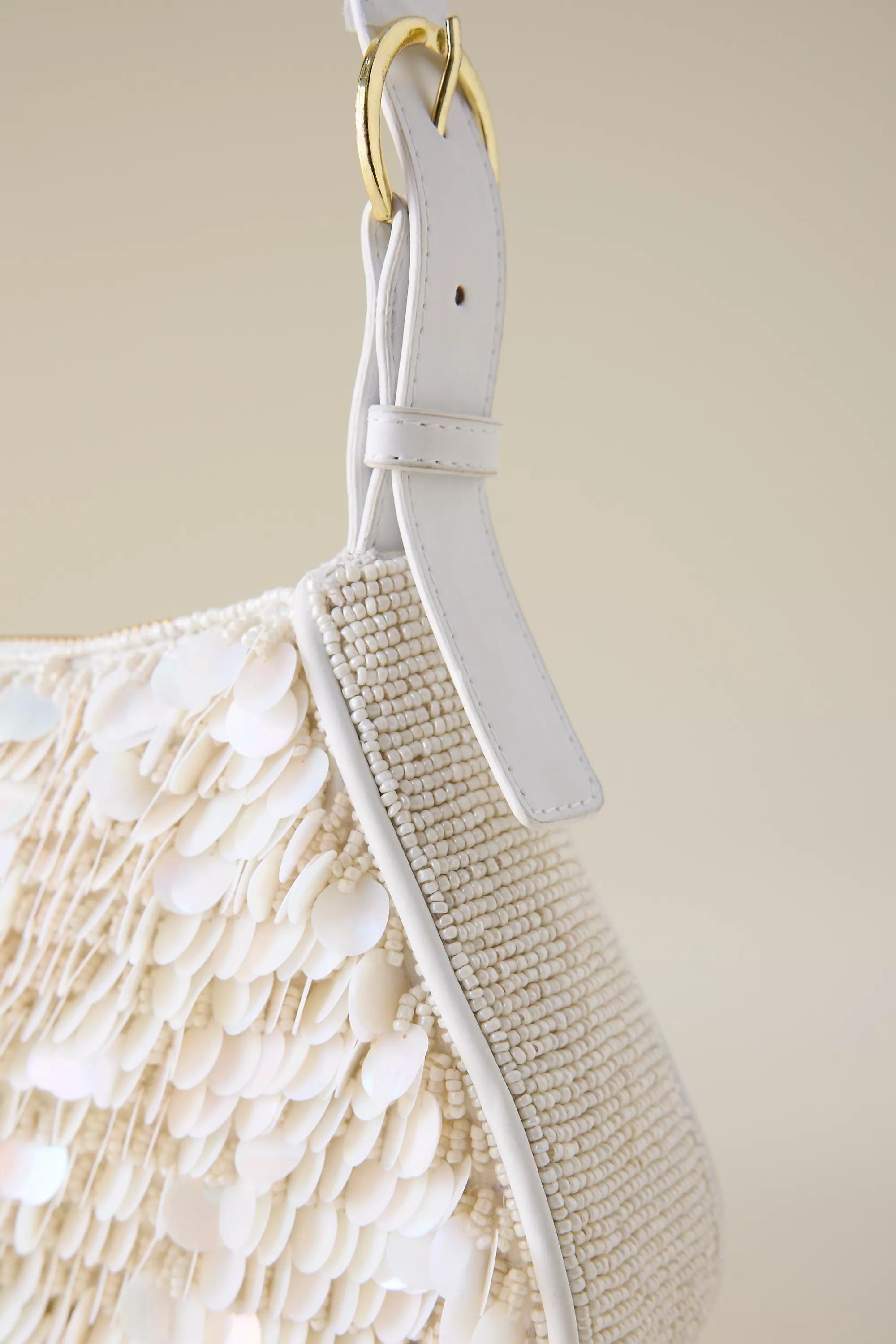 Sequin Shoulder Bag, White, A501_0010, large image number 4