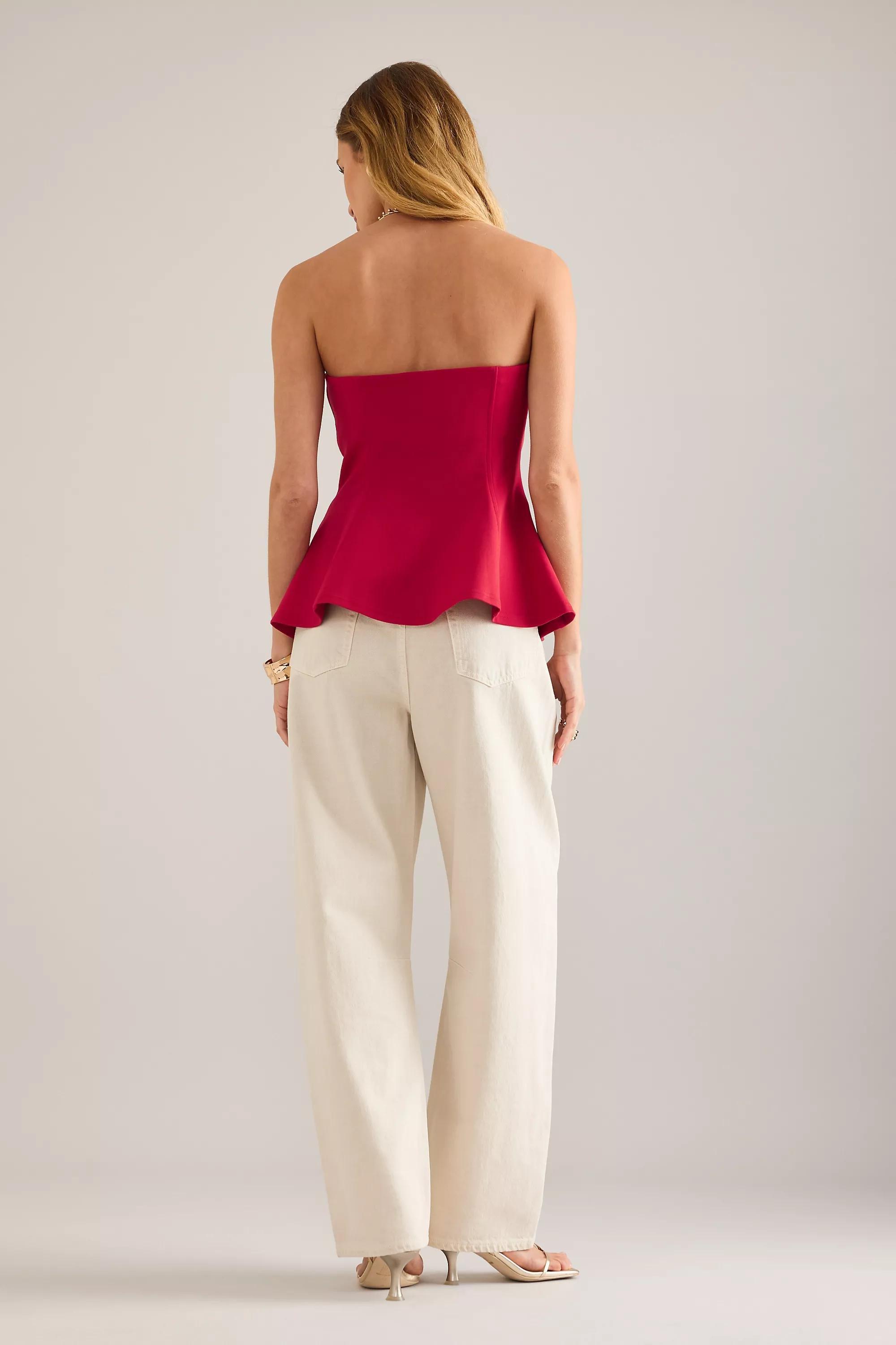 By Anthropologie Hourglass Bandeau Top, Pink, A501_0060, large image number 2