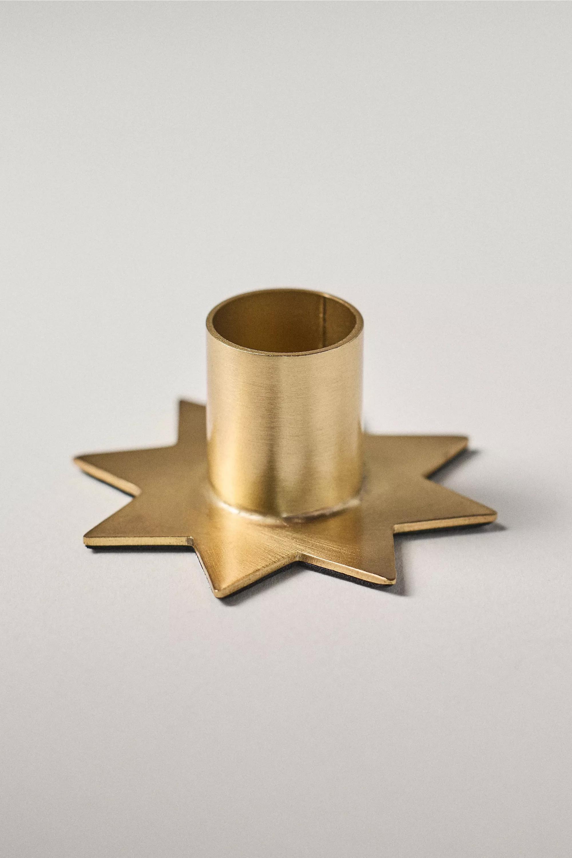Tia Icon Candleholder, Gold, A501_0070, large image number 0