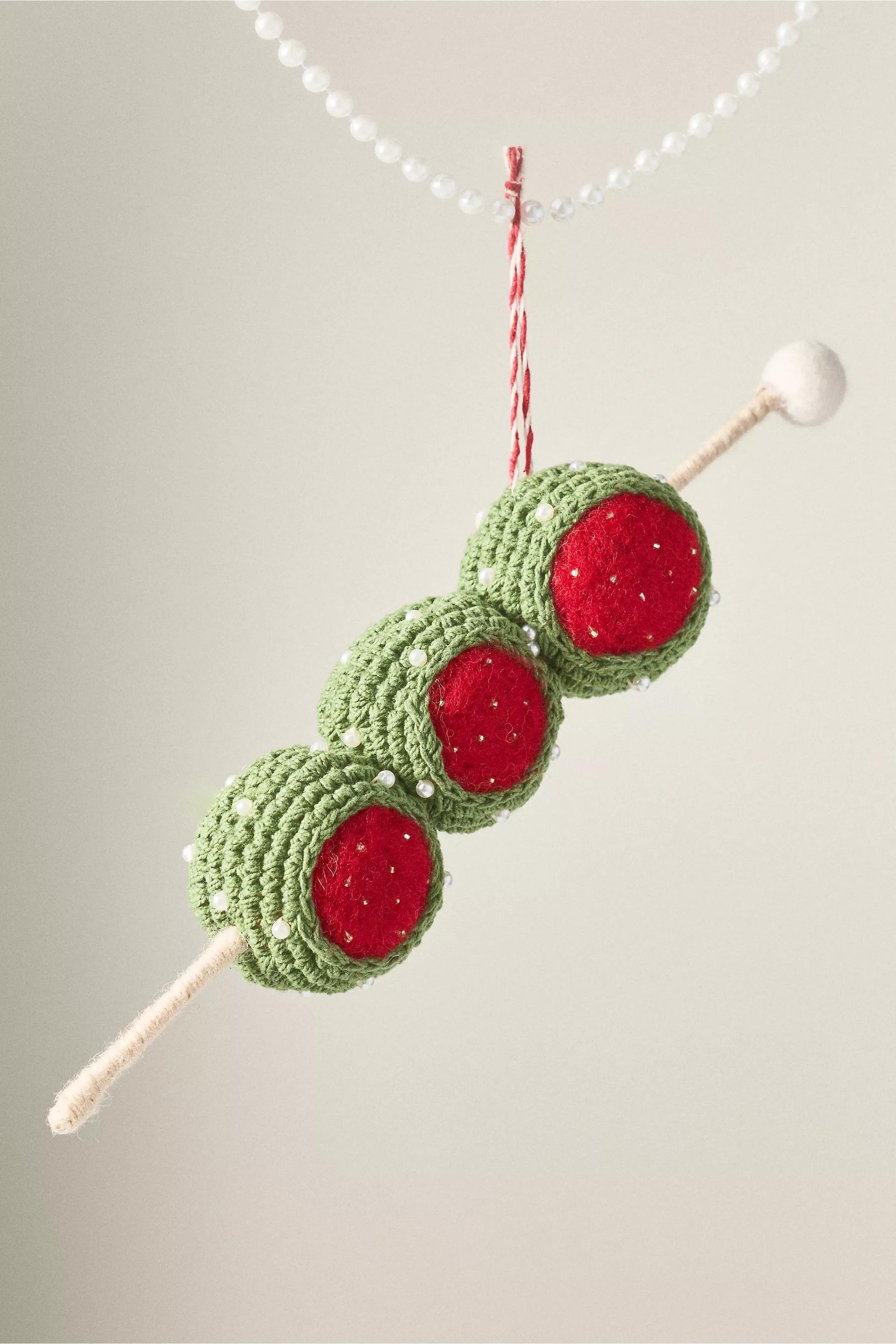 Snacks And Sips Crochet Ornament, Olives, A501_0230, large image number 2