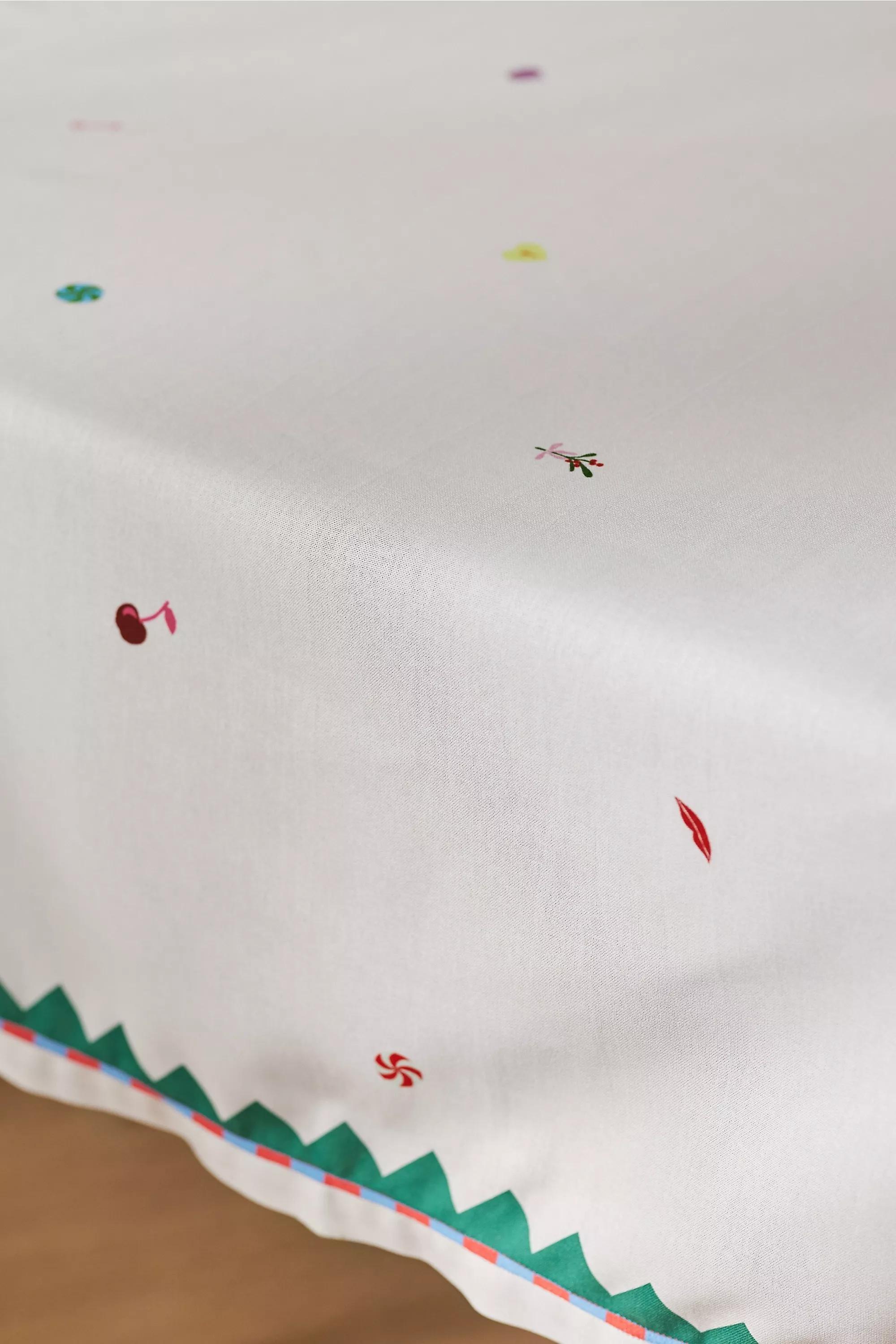 Medora Cotton Tablecloth, White, A501_0010, large image number 1