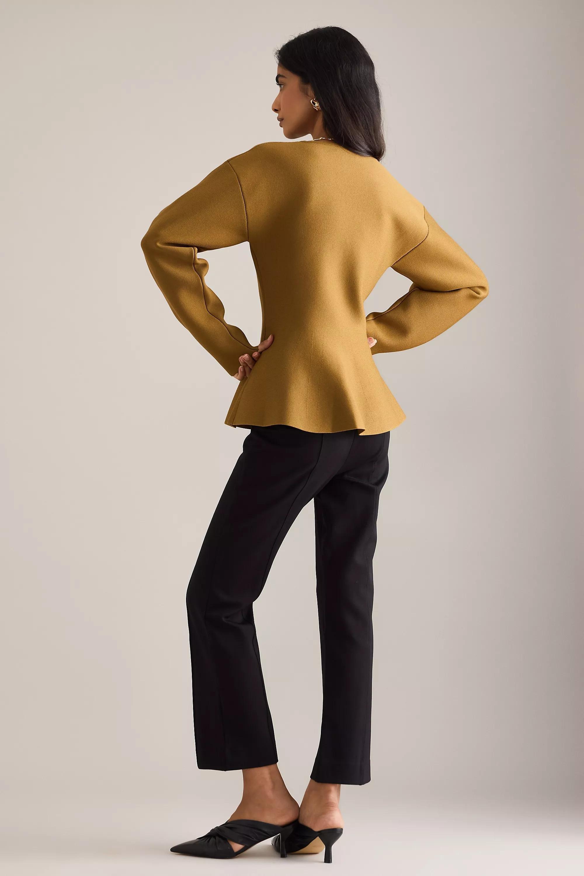 By Anthropologie Hourglass Cardigan, Green, A501_0230, large image number 2