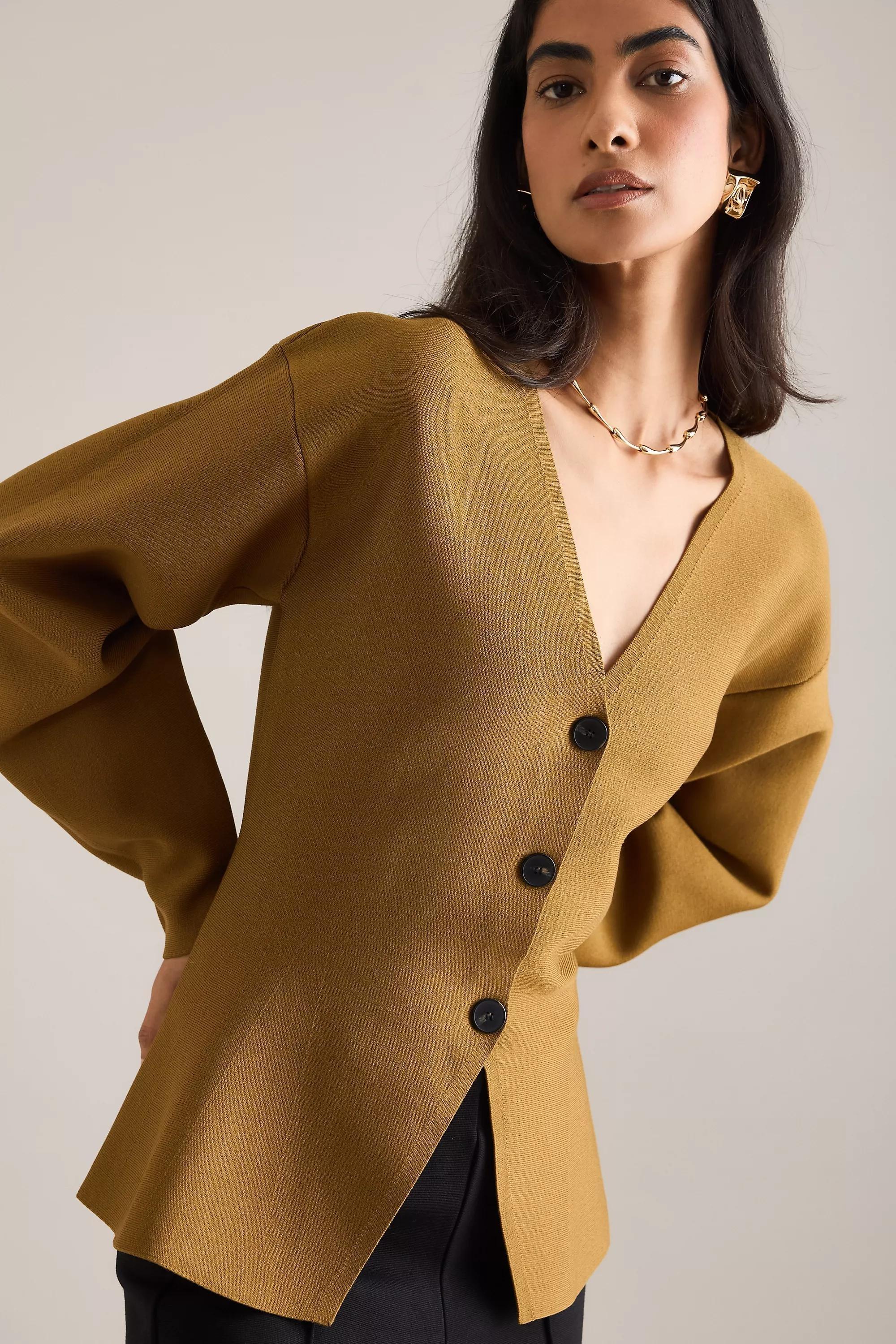 By Anthropologie Hourglass Cardigan, Green, , large image number 4