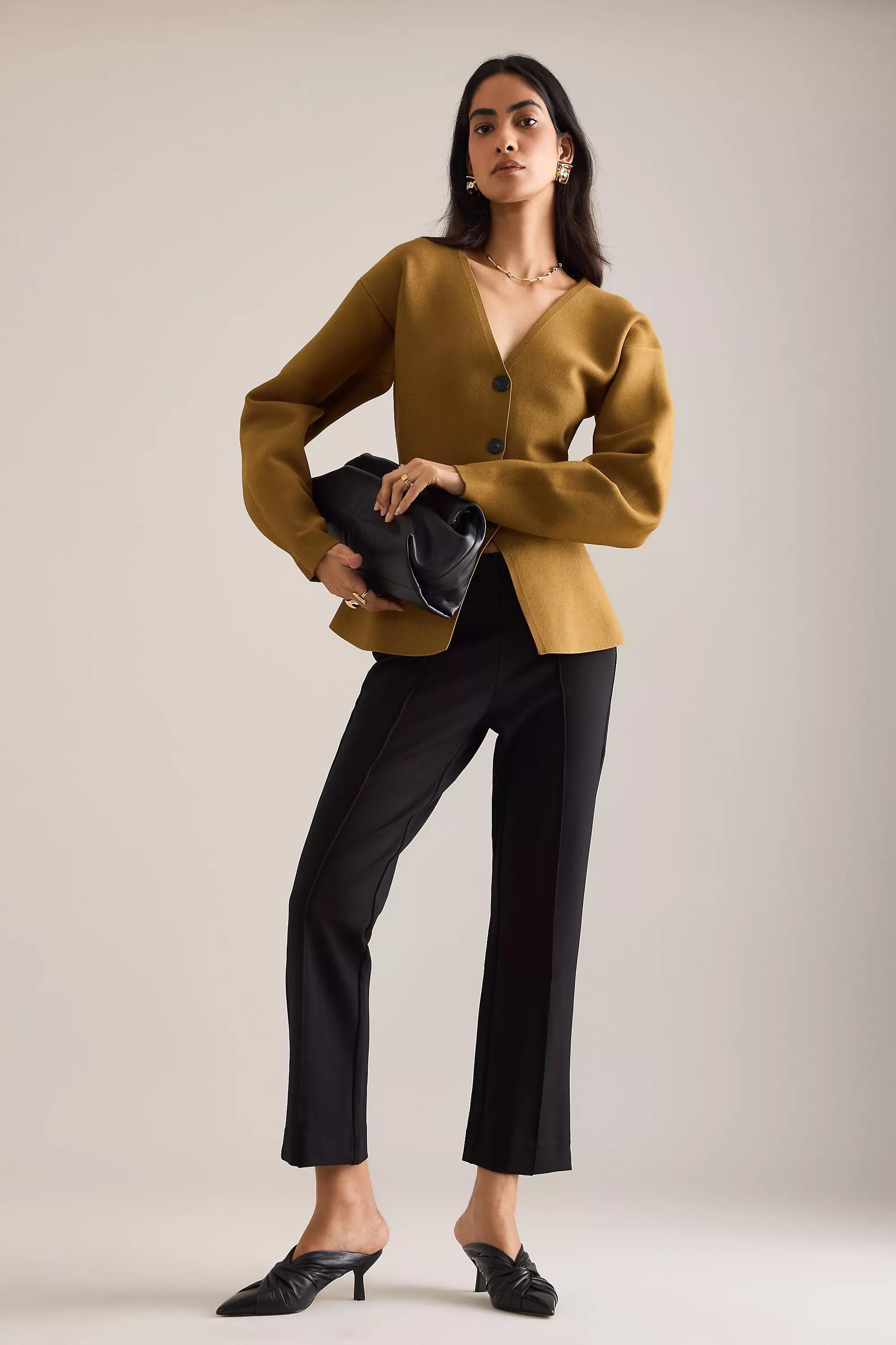 By Anthropologie Hourglass Cardigan, Green, A501_0230, large image number 4