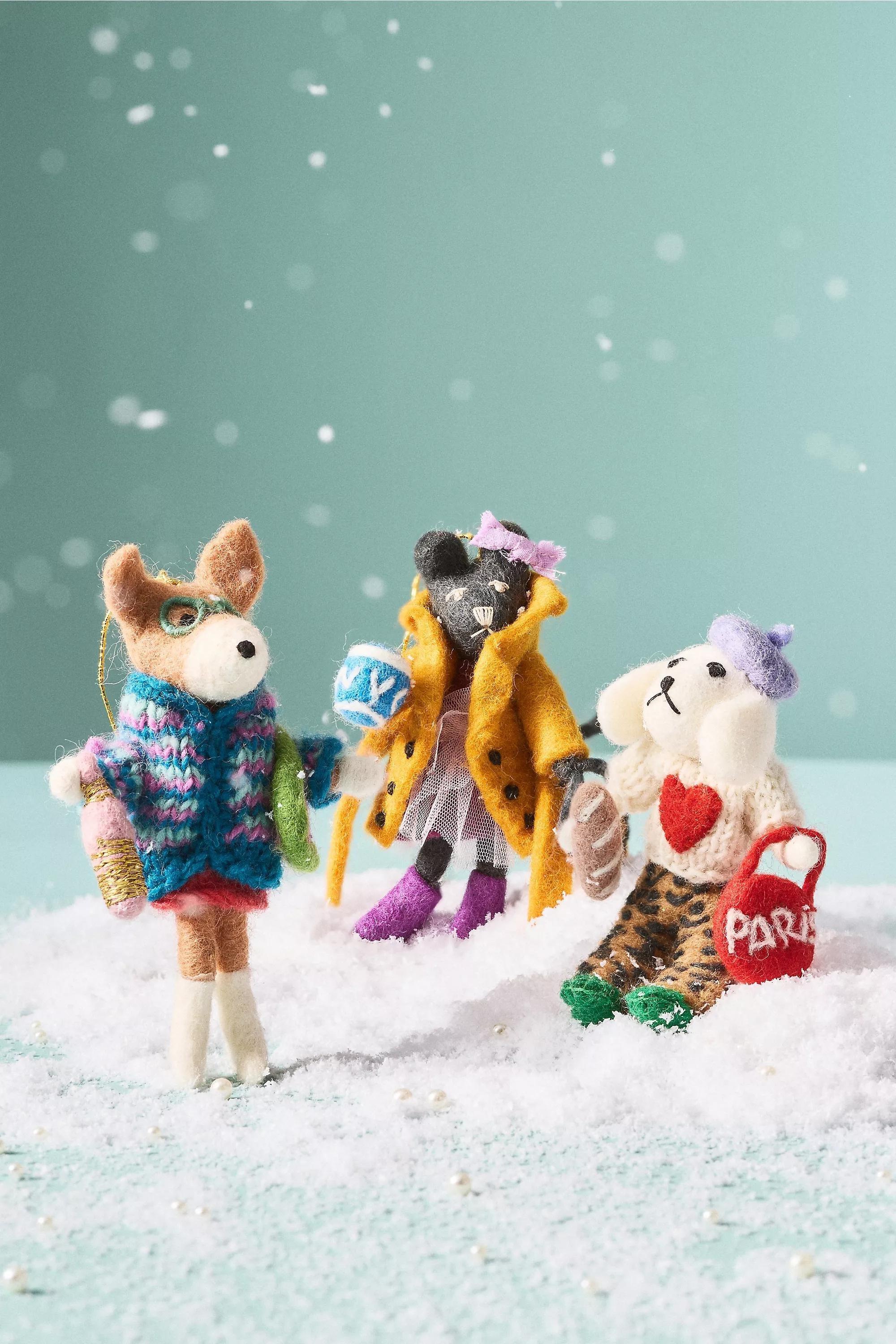 Travel Animal Felt Ornament, Nyc, A501_0026, large image number 0