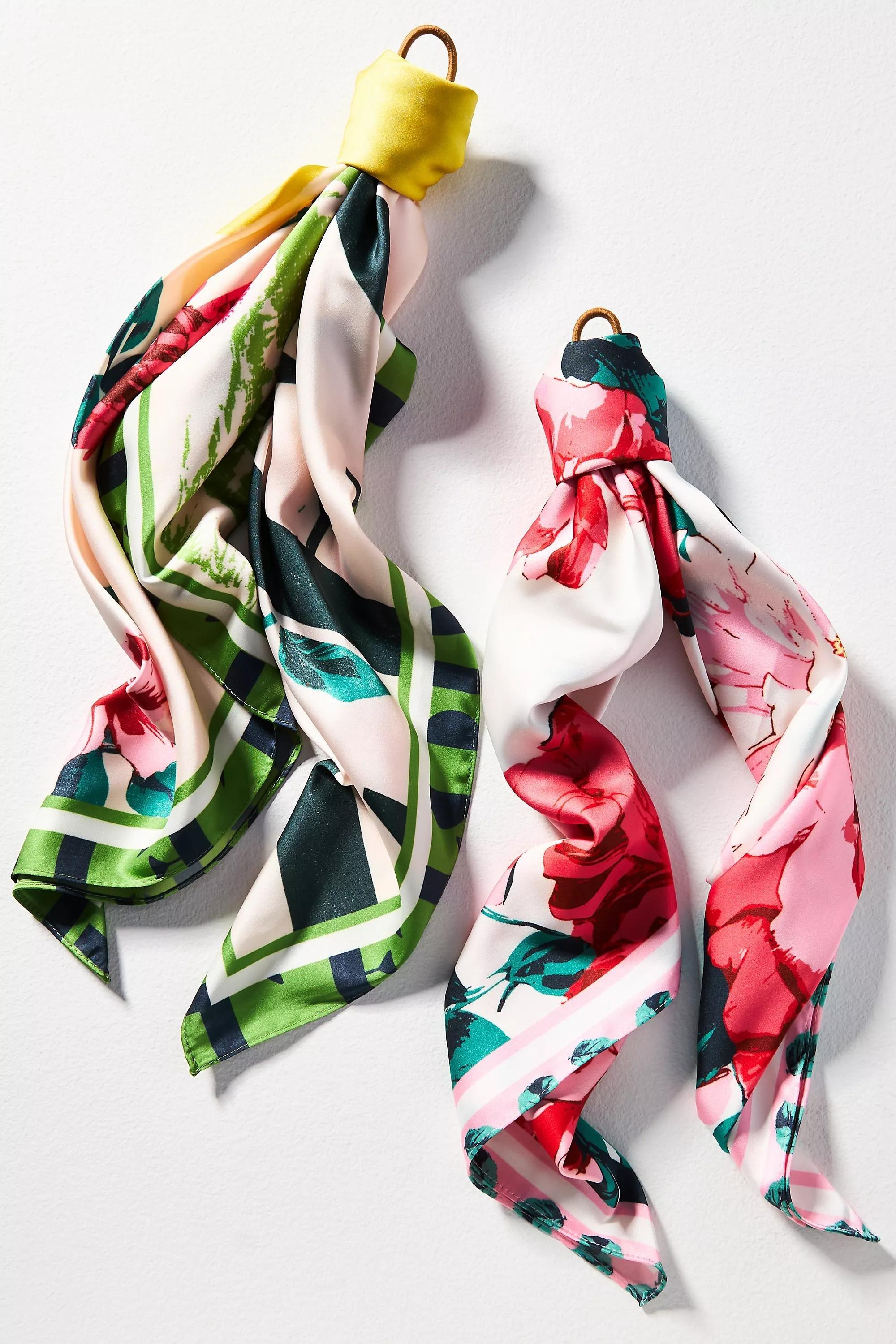 By Gardenia Floral Headscarf, Pink, A501_0066, large image number 0