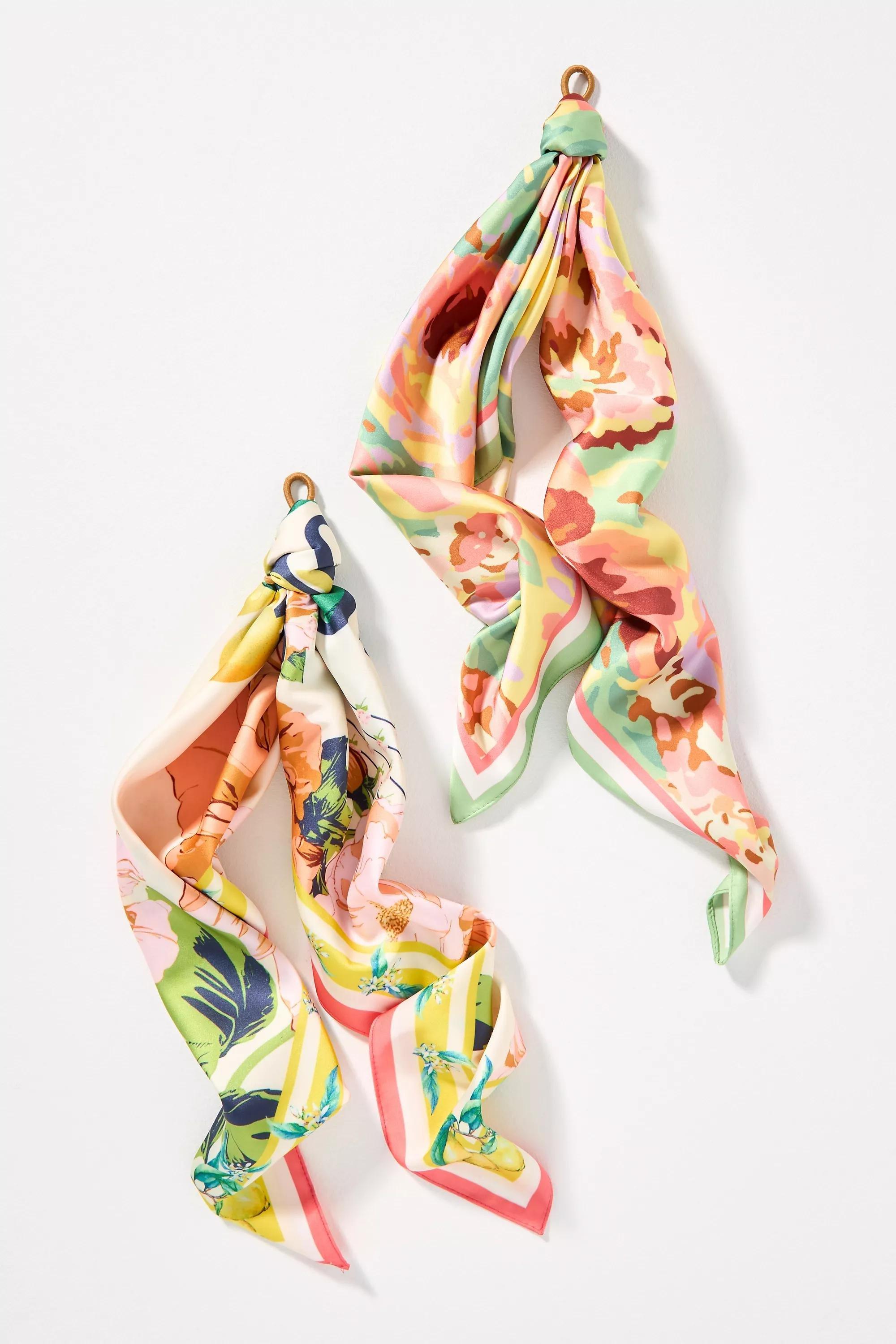 By Gardenia Floral Headscarf, Red, A501_0085, large image number 0