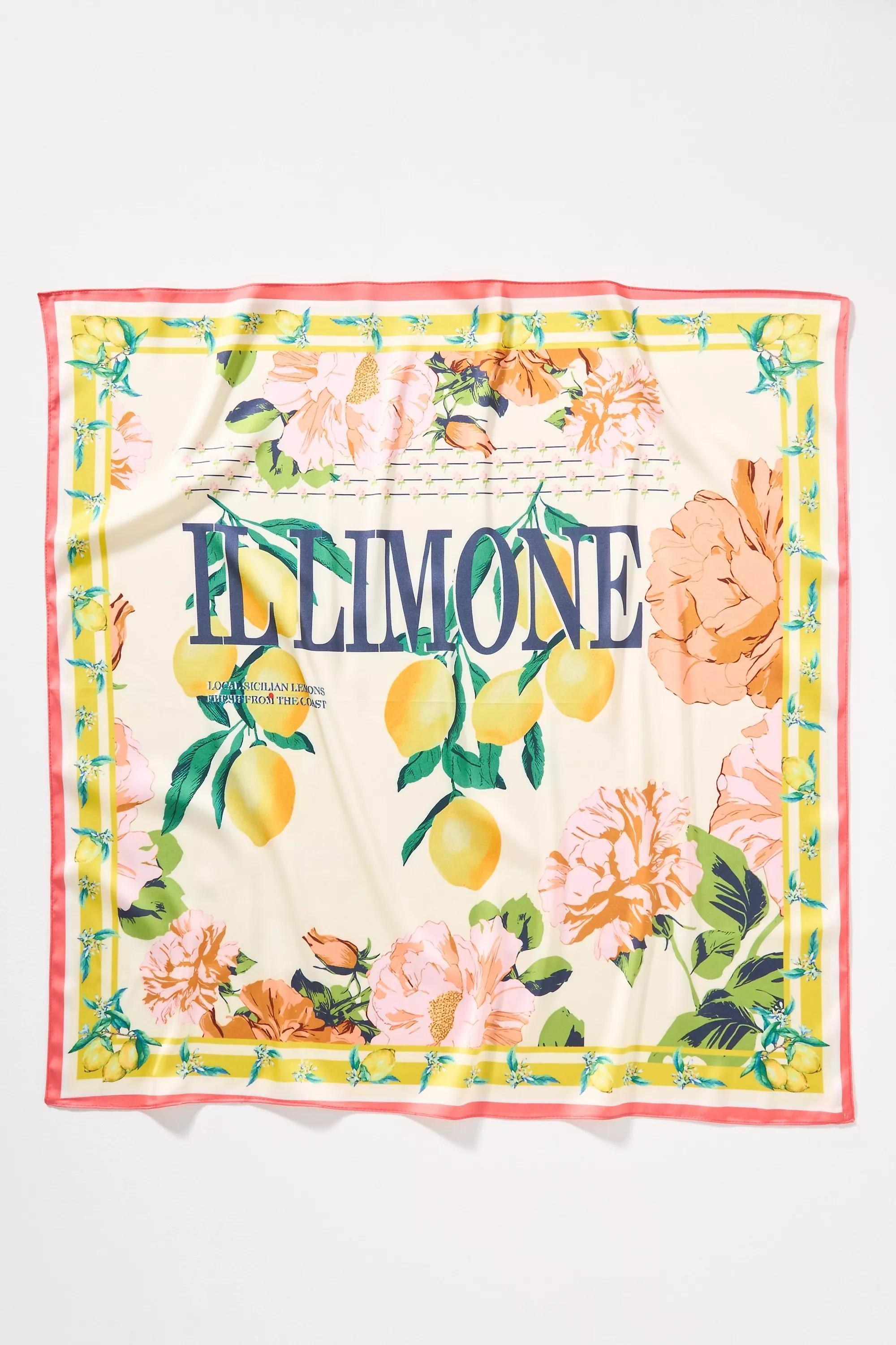 By Gardenia Floral Headscarf, Red, A501_0085, large image number 1