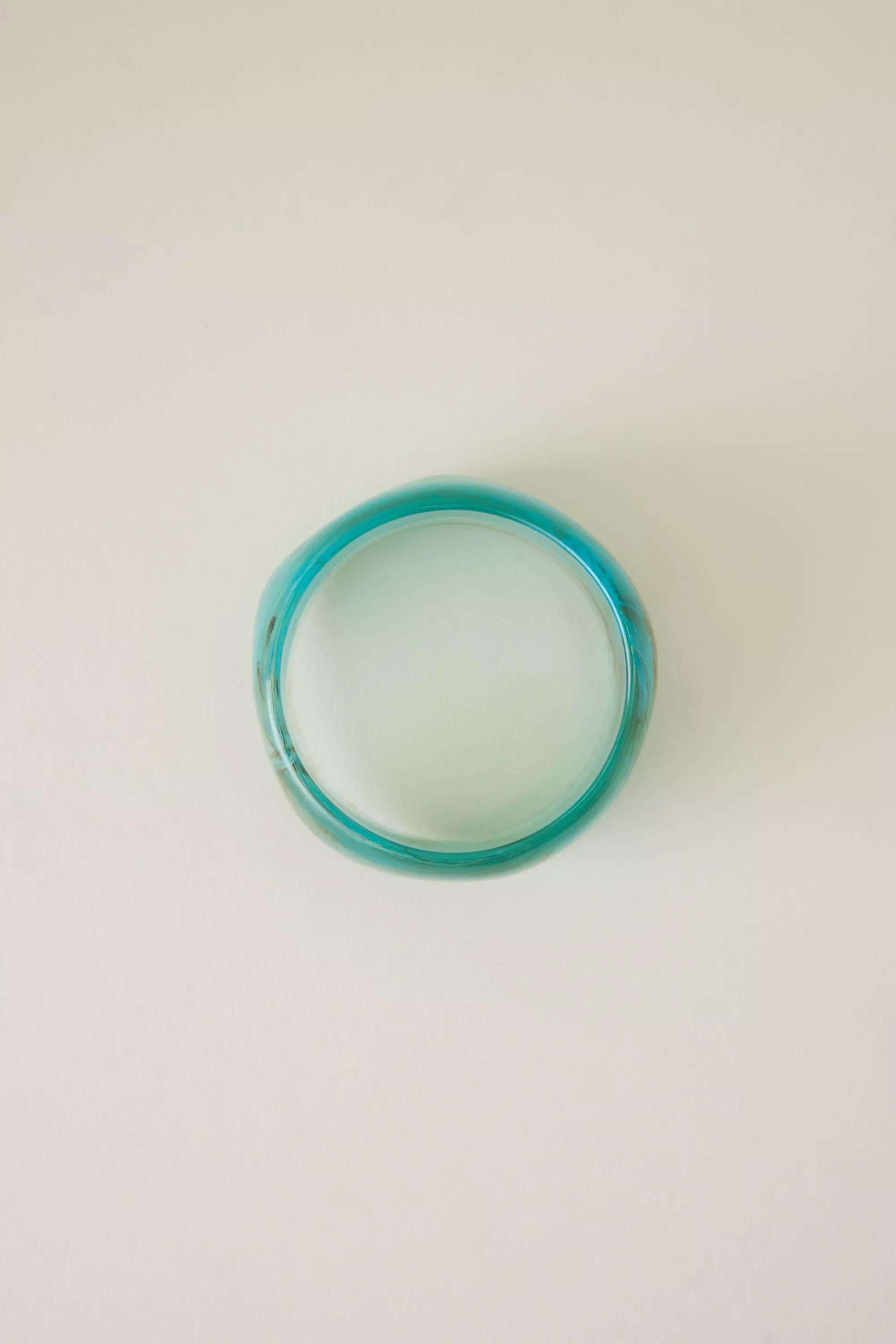 Chunky Resin Bangle Bracelet, Green, A501_0030, large image number 2