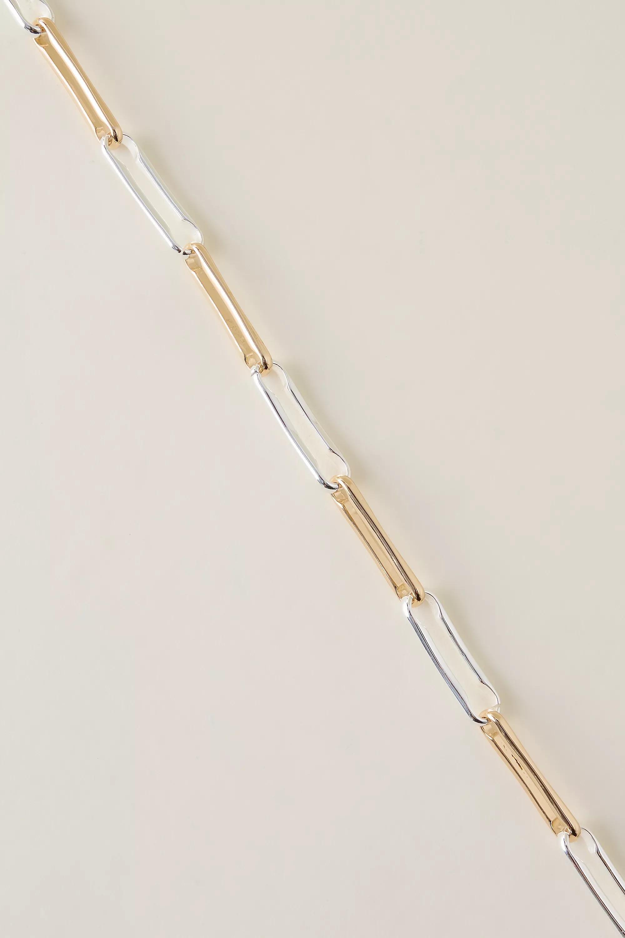 Mixed Metal Chain Bracelet, Multicolour, A501_0000, large image number 4
