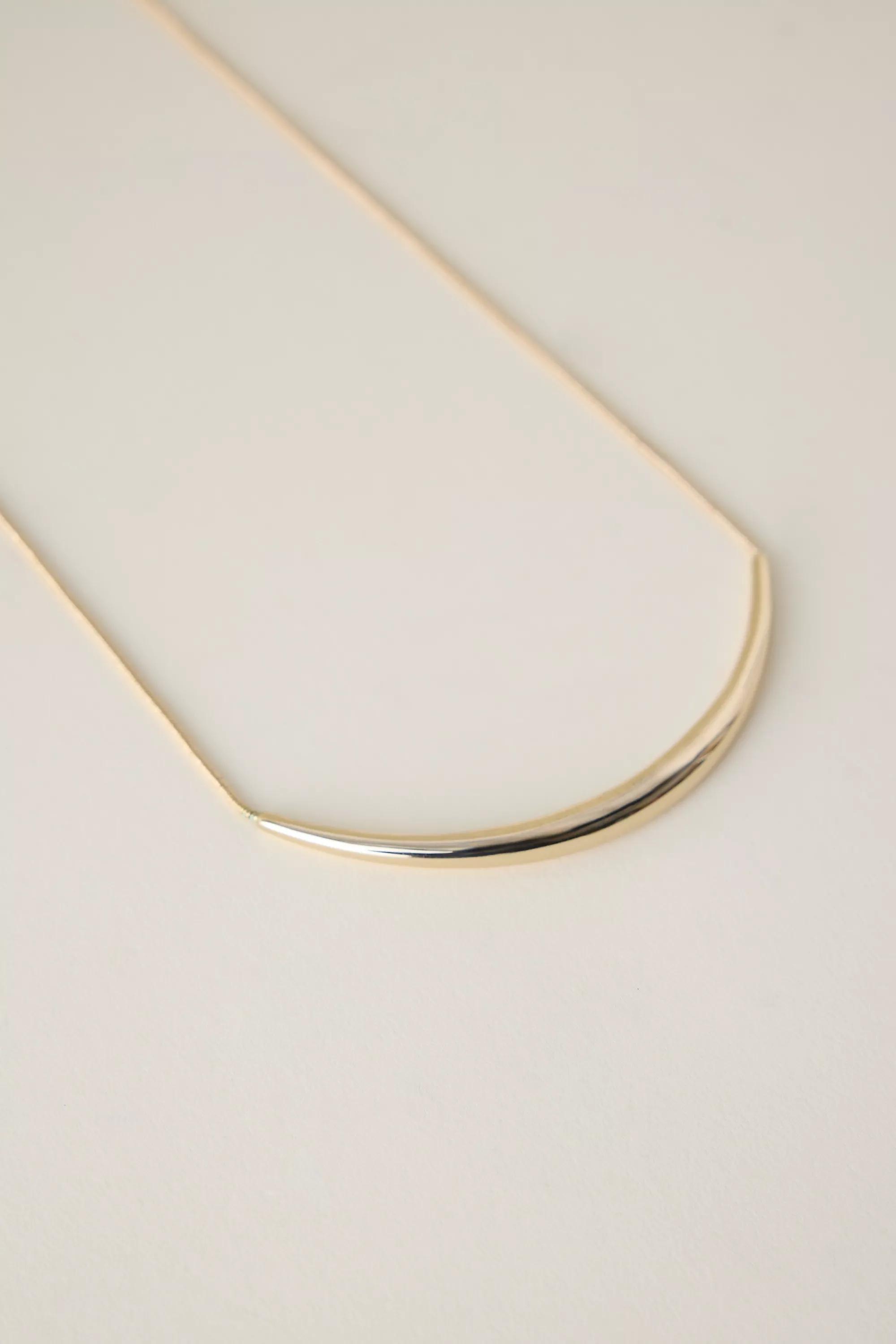 Structured Collar Necklace, Gold, A501_0070, large image number 3