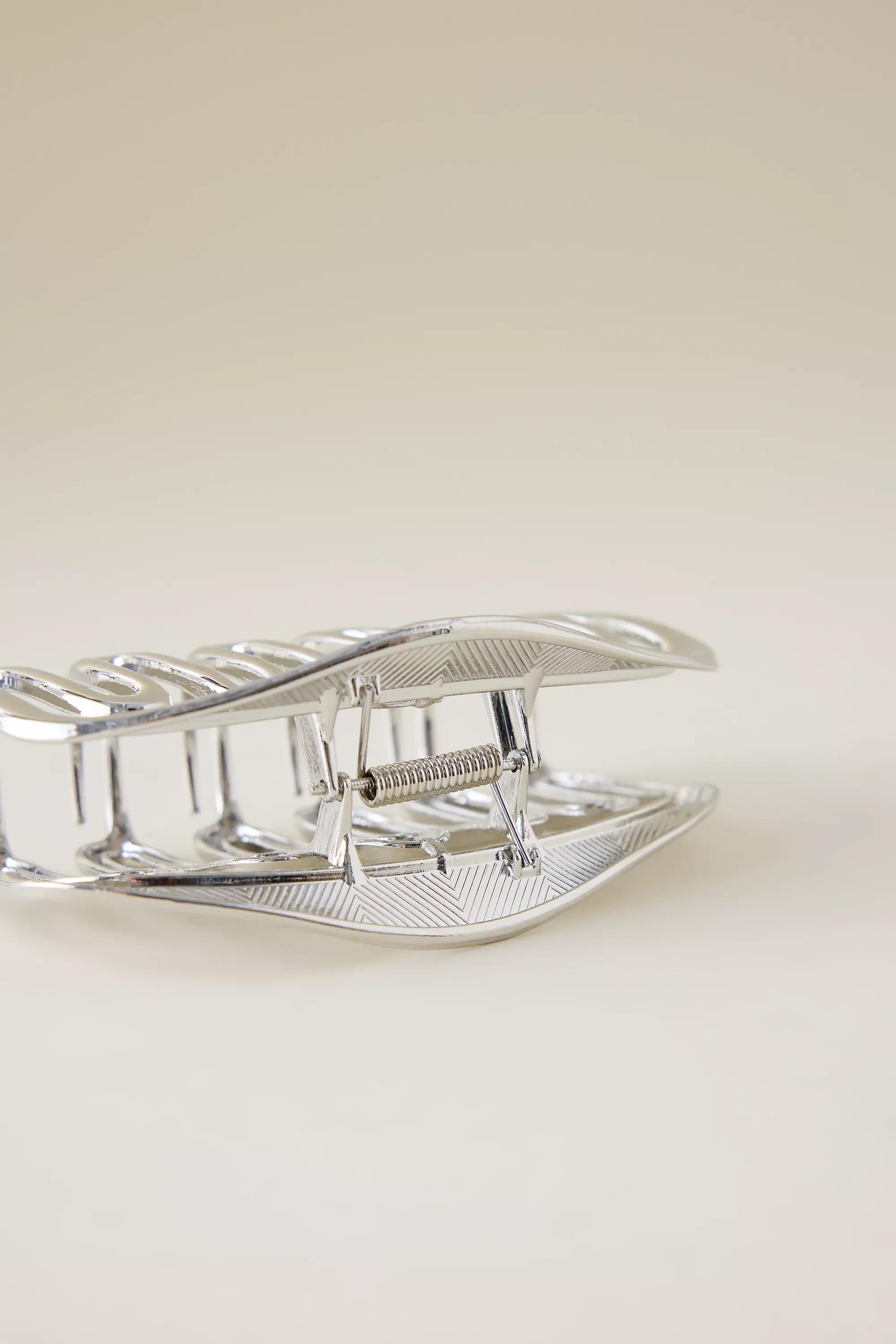 Metal Chunky Hair Claw Clip, A501_0007, large image number 1