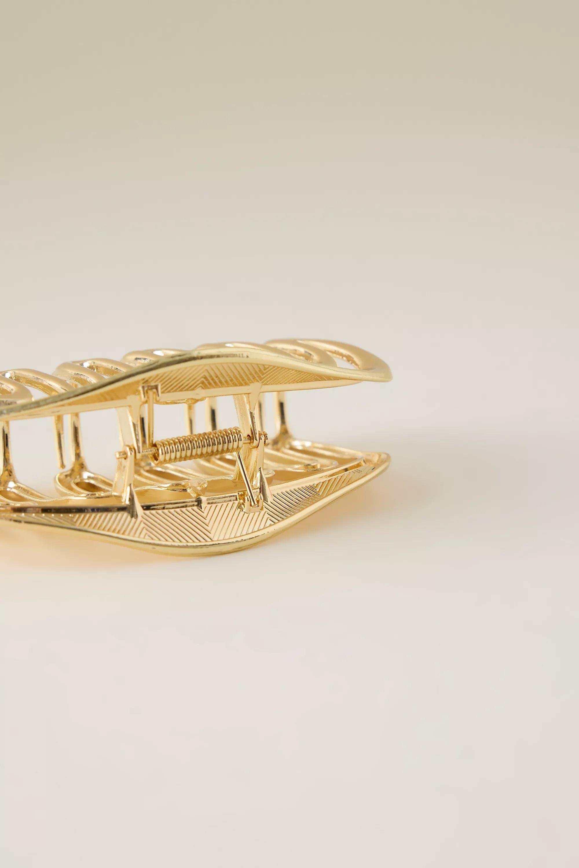 Metal Chunky Hair Claw Clip, A501_0070, large image number 1