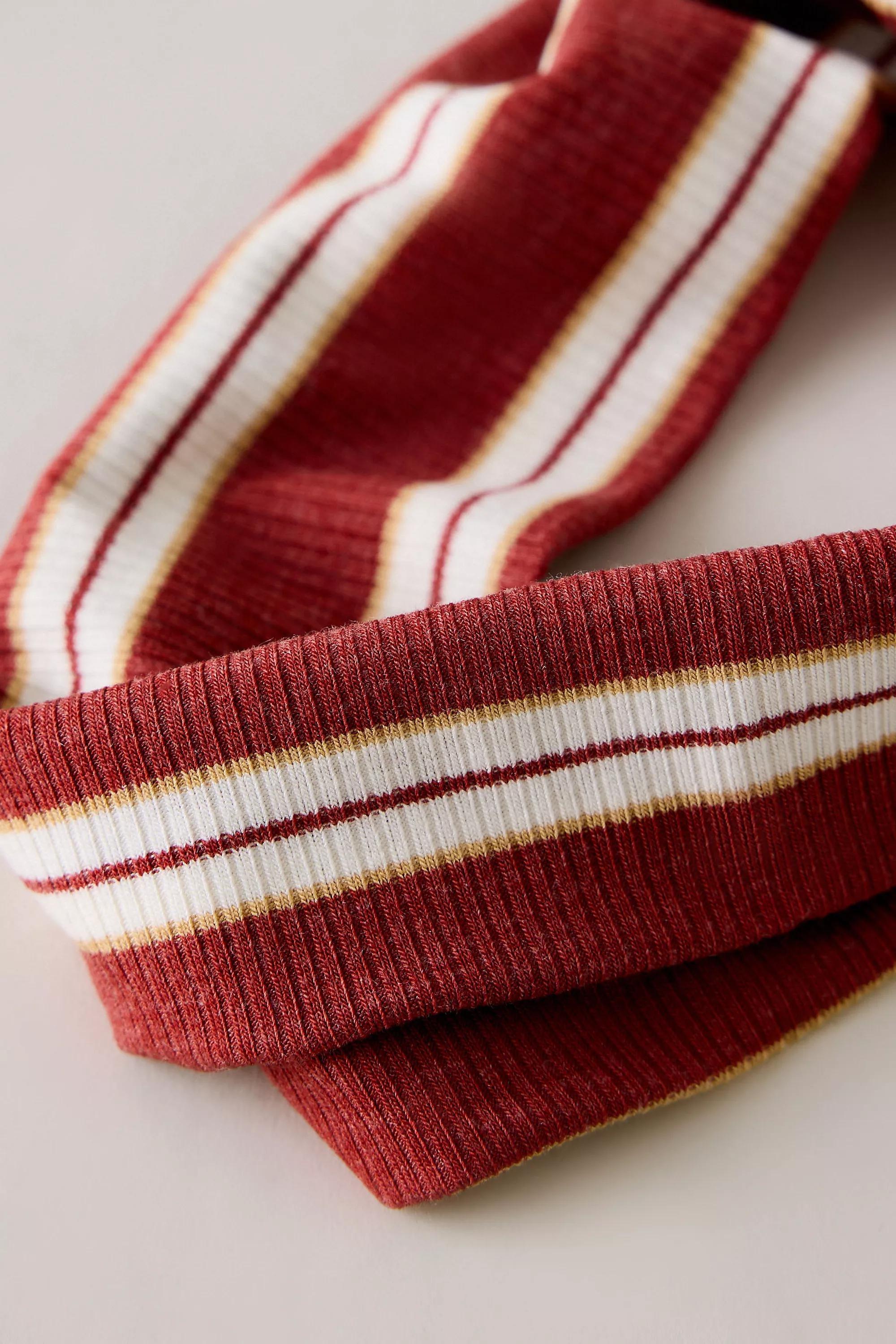 Striped Wide Stretch Headband, Set Of 2, Red, A501_0060, medium