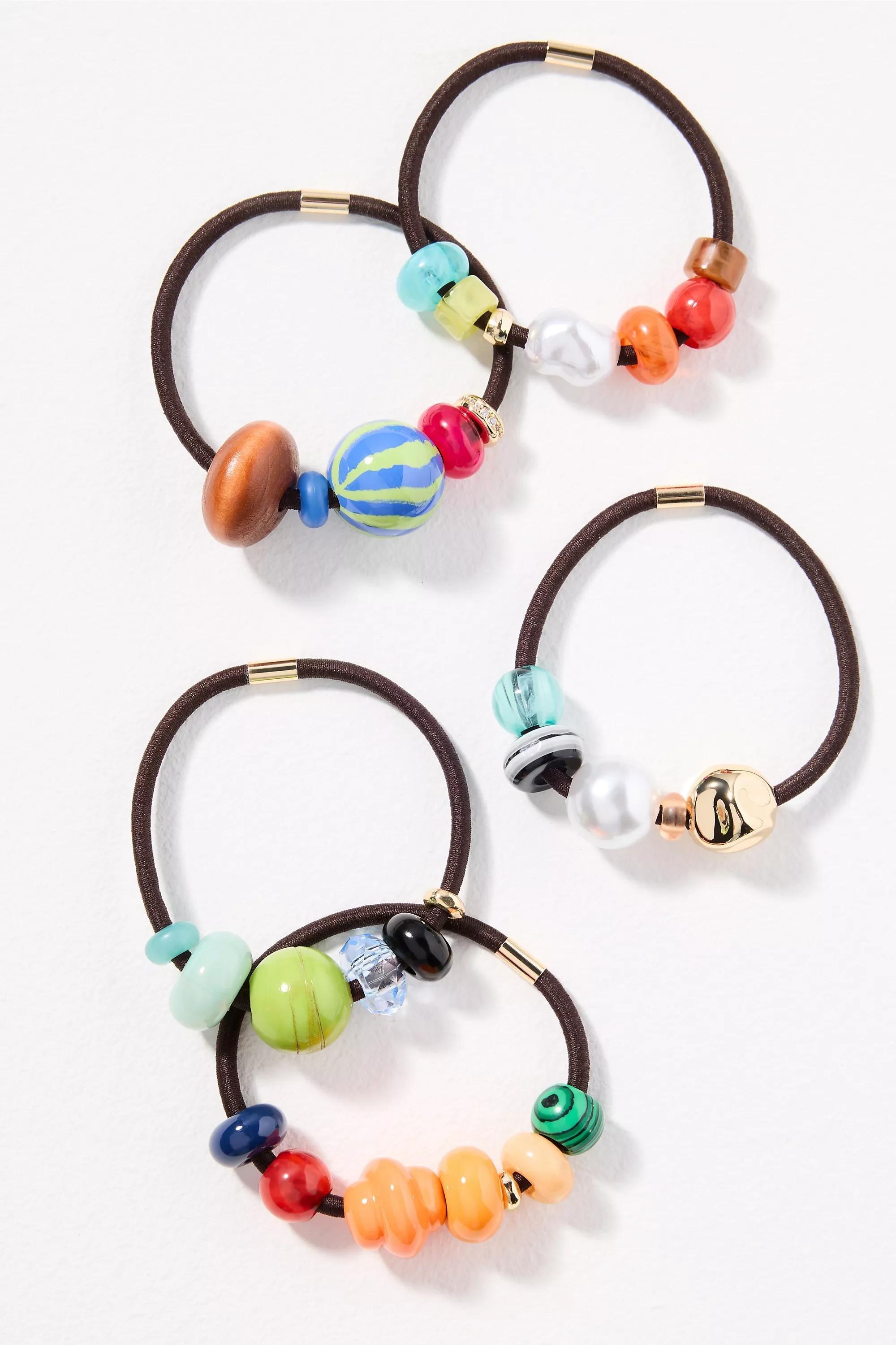 Anthropologie Set of 5 Hair Ties, Unisex, A501_0000, large image number 0