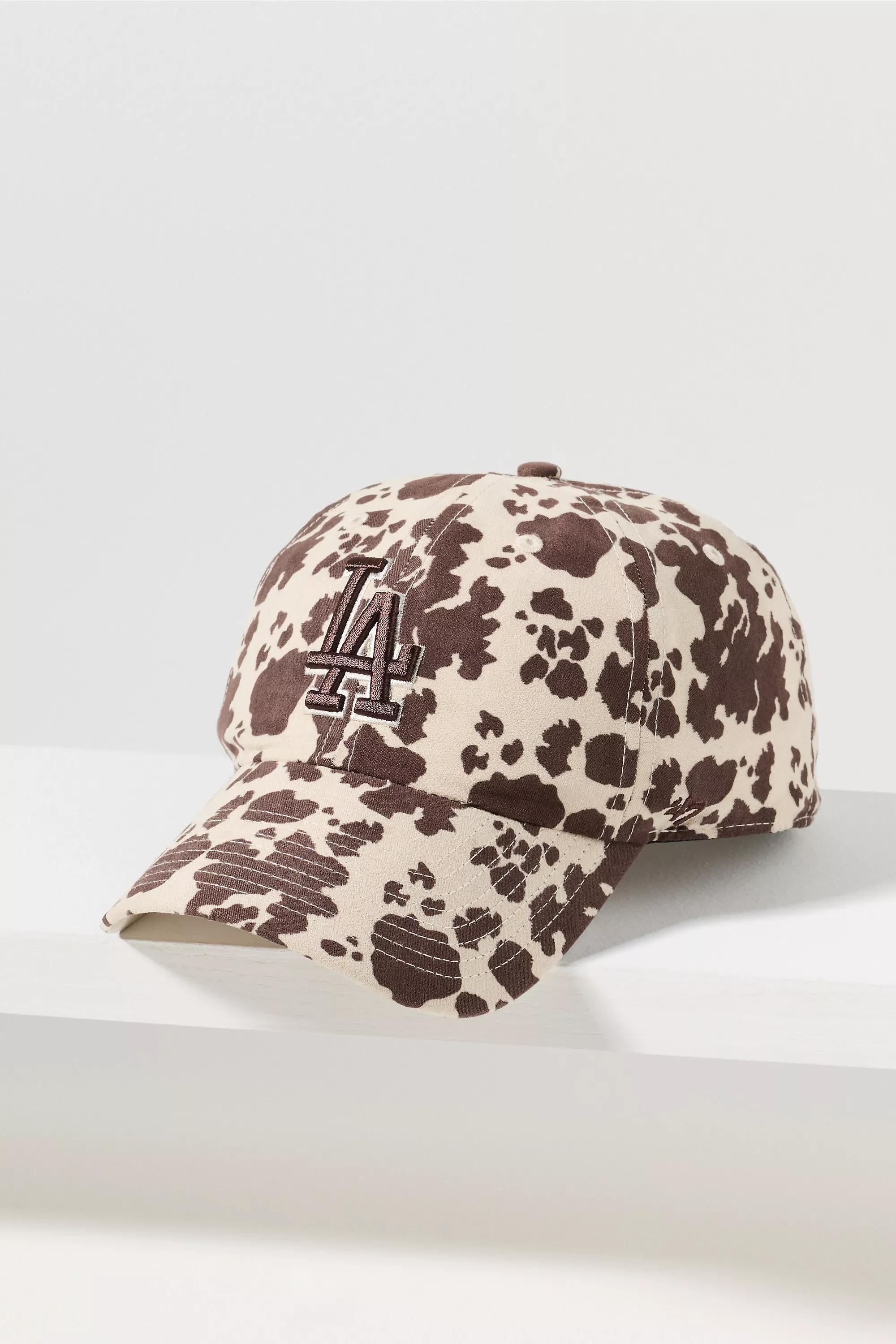 47 Bessie Animal-Print Baseball Cap, Brown, A501_0029, large image number 0