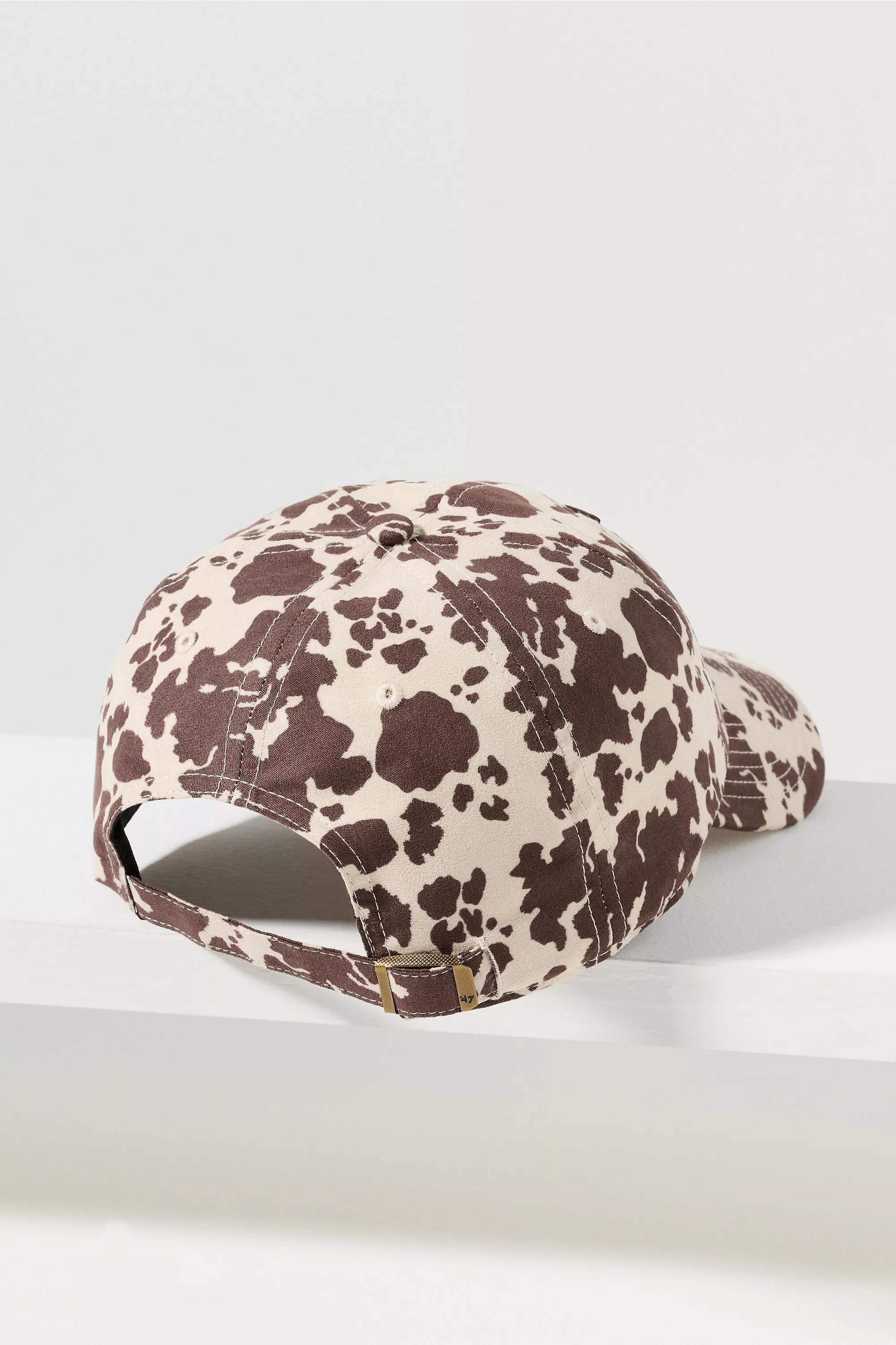 47 Bessie Animal-Print Baseball Cap, Brown, A501_0029, large image number 1