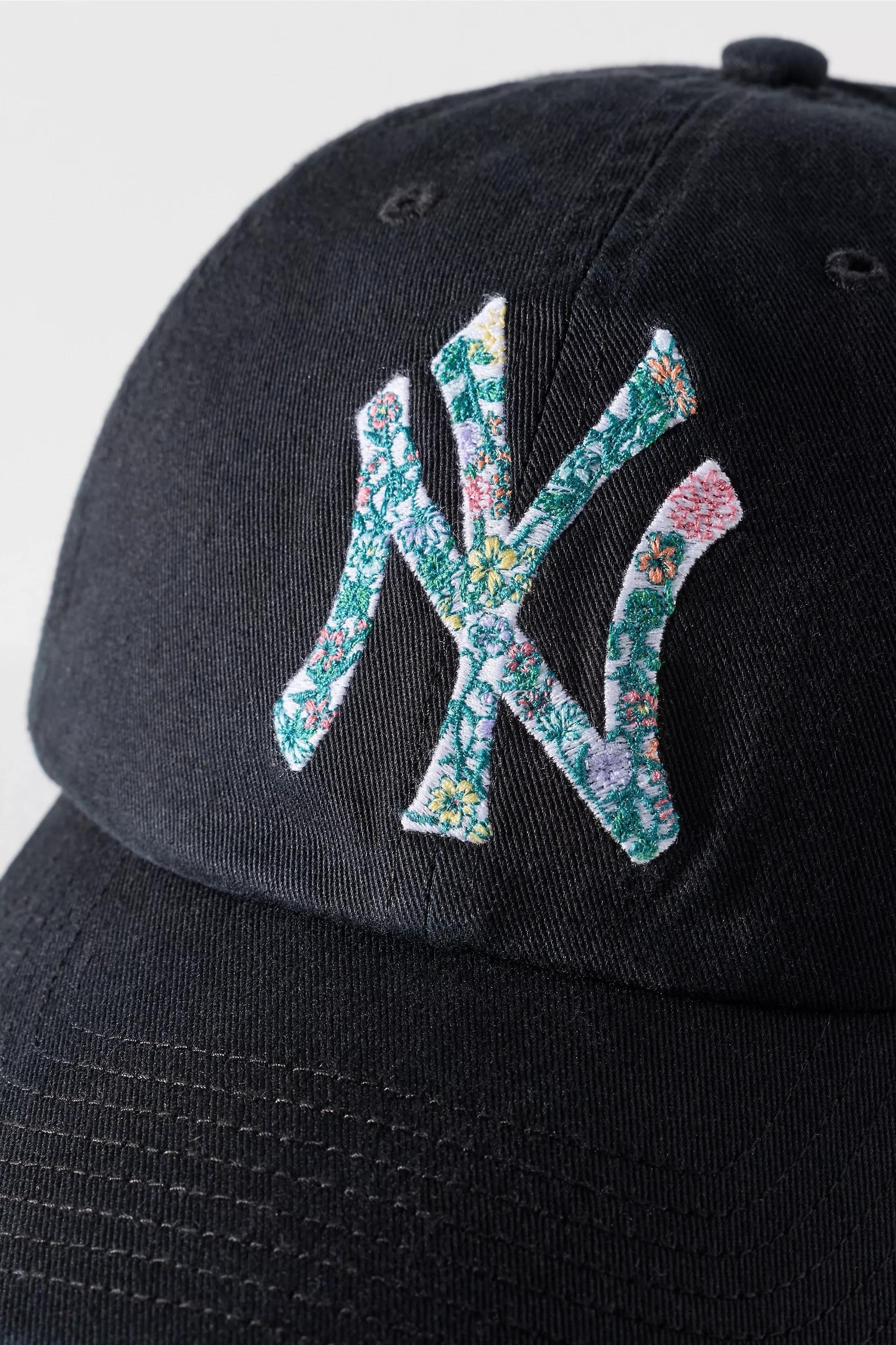 47 Floral Logo Baseball Cap, Black, A501_0001, large image number 2