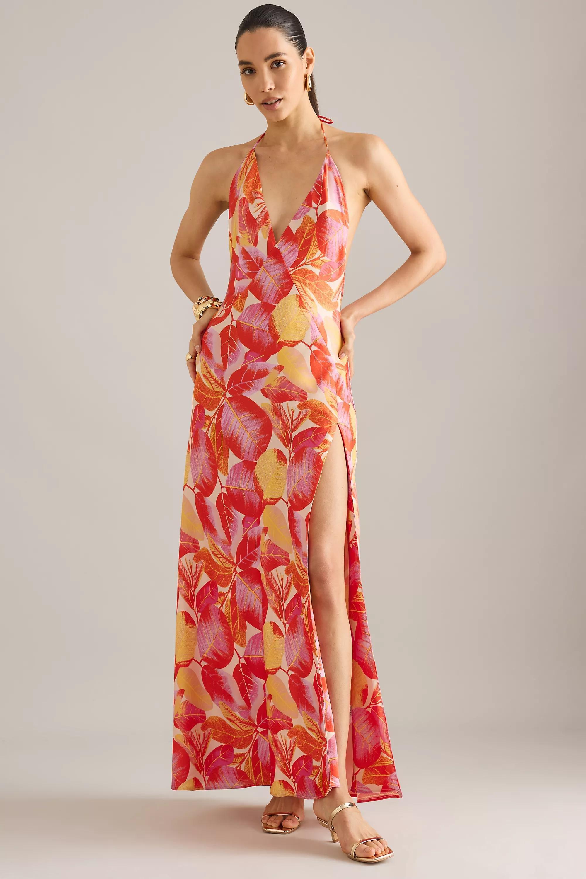 Bardot Yve Halter Maxi Dress, Multicolour, A501_0068, large image number 0