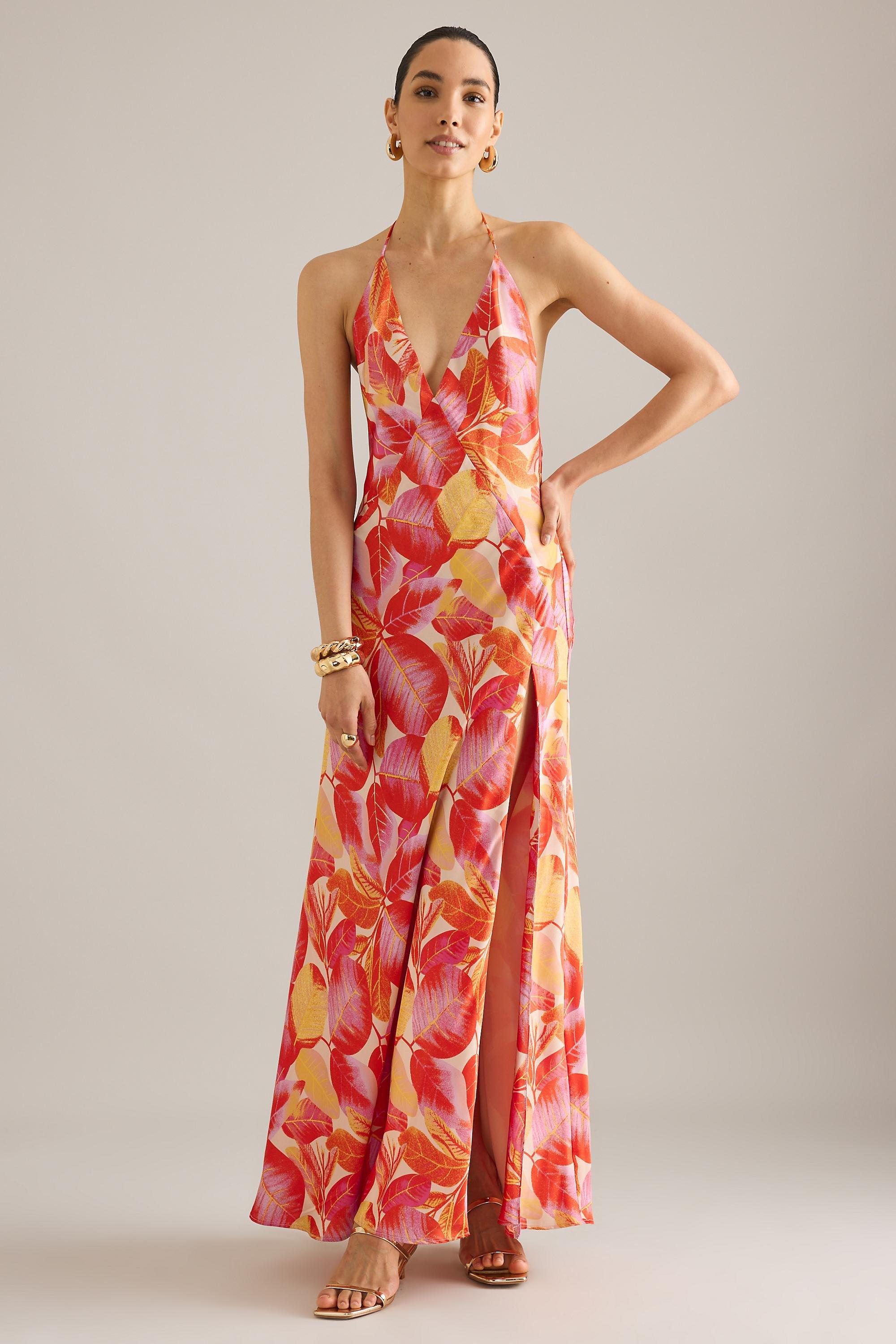 Bardot Yve Halter Maxi Dress, Multicolour, A501_0068, large image number 3